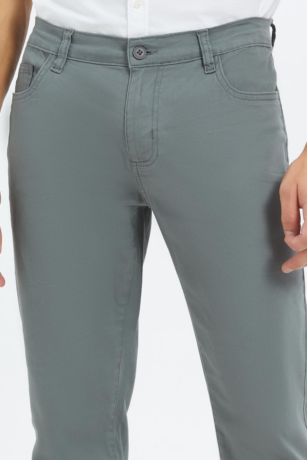 Redtag-Men-Grey-Slim-Fit-5-Pocket-Trouser-Category:Trousers,-Colour:Grey,-Deals:New-In,-Dept:Menswear,-Filter:Men's-Clothing,-Men-Trousers,-New-In-Men-APL,-Non-Sale,-S23A,-Section:Men,-TBL-Men's-