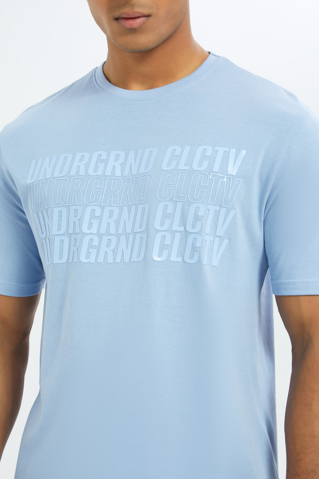 Redtag-Men-Sky-Blue-Textured-Printed-T-Shirt-Category:T-Shirts,-Colour:Sky-Blue,-Deals:New-In,-Dept:Menswear,-Filter:Men's-Clothing,-H1:MWR,-H2:GEN,-H3:TSH,-H4:TSH,-Men-T-Shirts,-New-In-Men-APL,-Non-Sale,-RMD,-S23C,-Season:S23C,-Section:Men-Men's-
