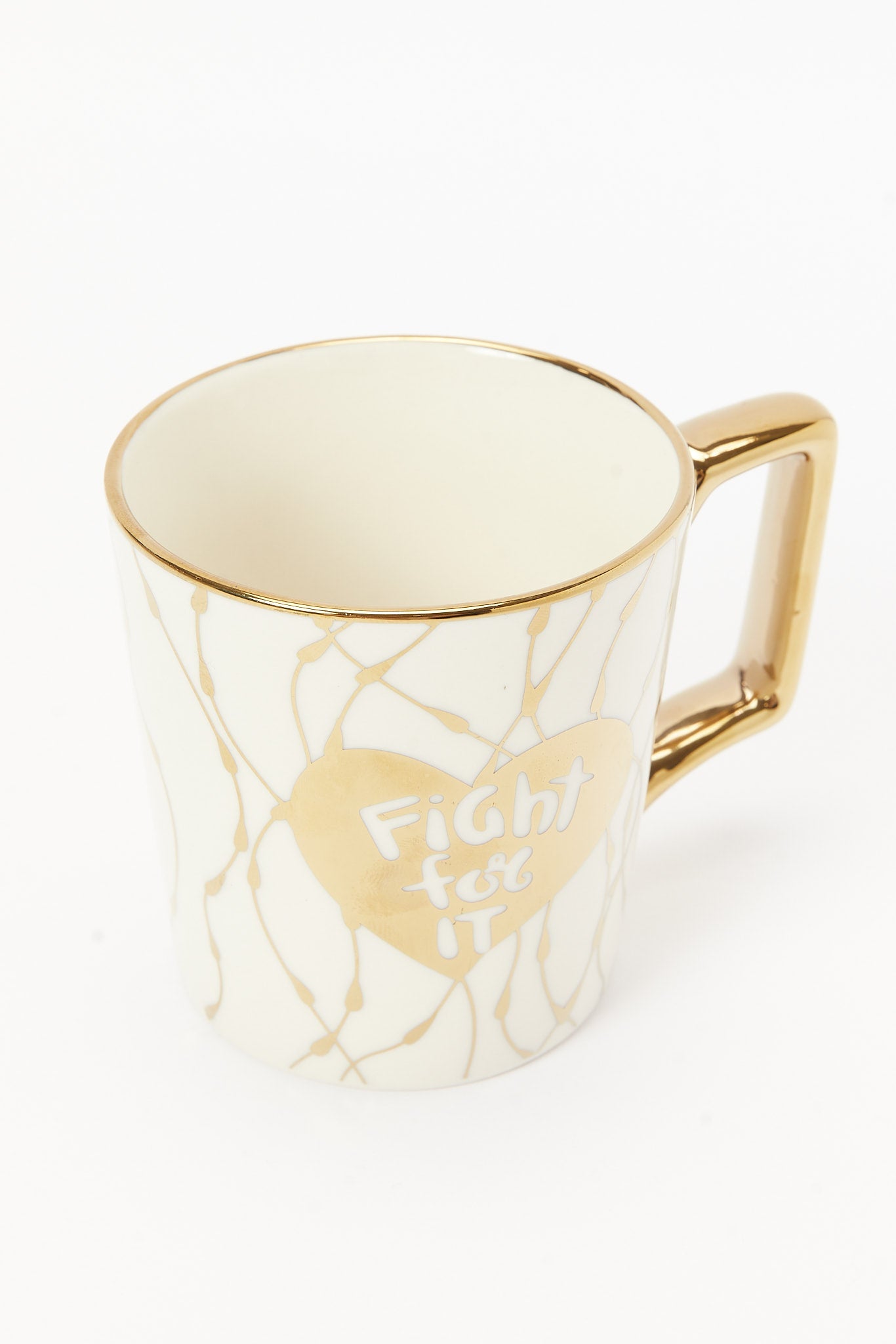 Redtag-White-Fight-For-It-Geometric-Mug-Category:Cups-&-Mugs,-Colour:White,-Deals:New-In,-Dept:Home,-Filter:Home-Dining,-HMW-DIN-Crockery,-New-In-HMW-DIN,-Non-Sale,-S23A,-S23B,-Section:Homewares-Home-Dining-