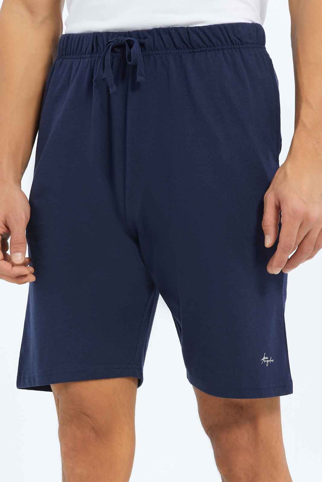 Redtag-Men-Indigo/Navy-Pyjama-Shorts-Category:Pyjama-Bottoms,-Colour:Assorted,-Deals:New-In,-Dept:Menswear,-Filter:Men's-Clothing,-Men-Pyjama-Bottoms,-New-In-Men-APL,-Non-Sale,-S23A,-Section:Men-Men's-