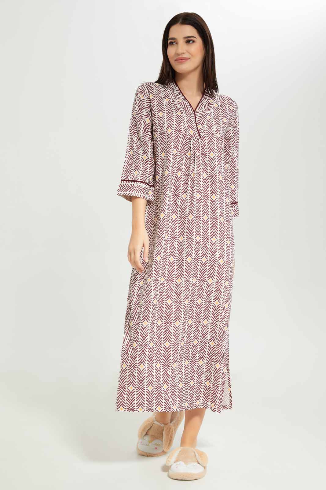 Redtag-Women-Assorted-Printed-Kaftan-Nightgown-Category:Nightgowns,-Colour:Assorted,-Deals:New-In,-Dept:Ladieswear,-Filter:Women's-Clothing,-New-In-Women-APL,-Non-Sale,-S23A,-Section:Women,-Women-Nightgowns--