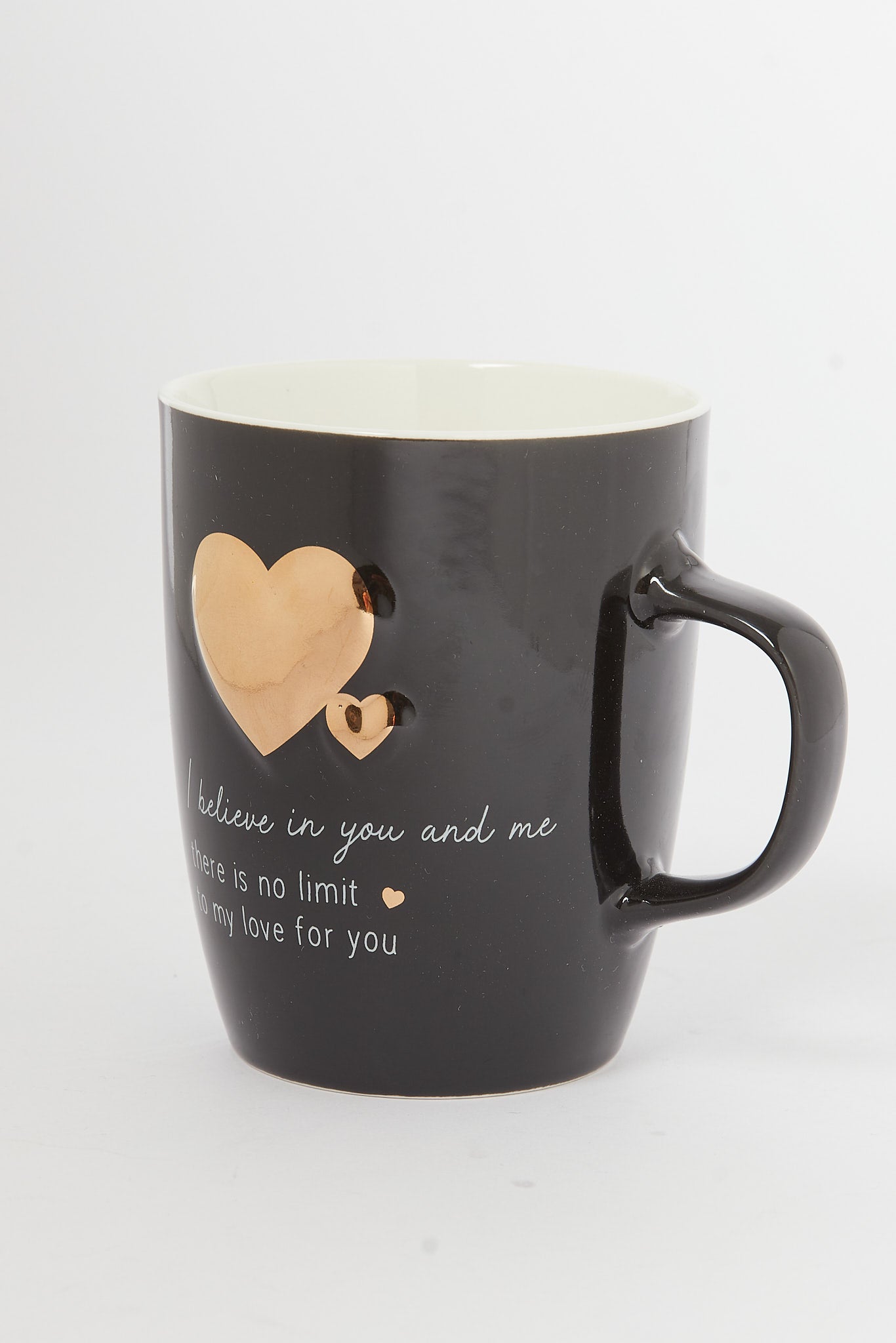 Redtag-Black-Gold-Heart-Embossed-Mug-Category:Cups-&-Mugs,-Colour:Black,-Deals:New-In,-Dept:Home,-Filter:Home-Dining,-H1:HMW,-H2:DIN,-H3:CRC,-H4:CSN,-HMW-DIN-Crockery,-New-In-HMW-DIN,-Non-Sale,-S23B,-Season:S23B,-Section:Homewares-Home-Dining-