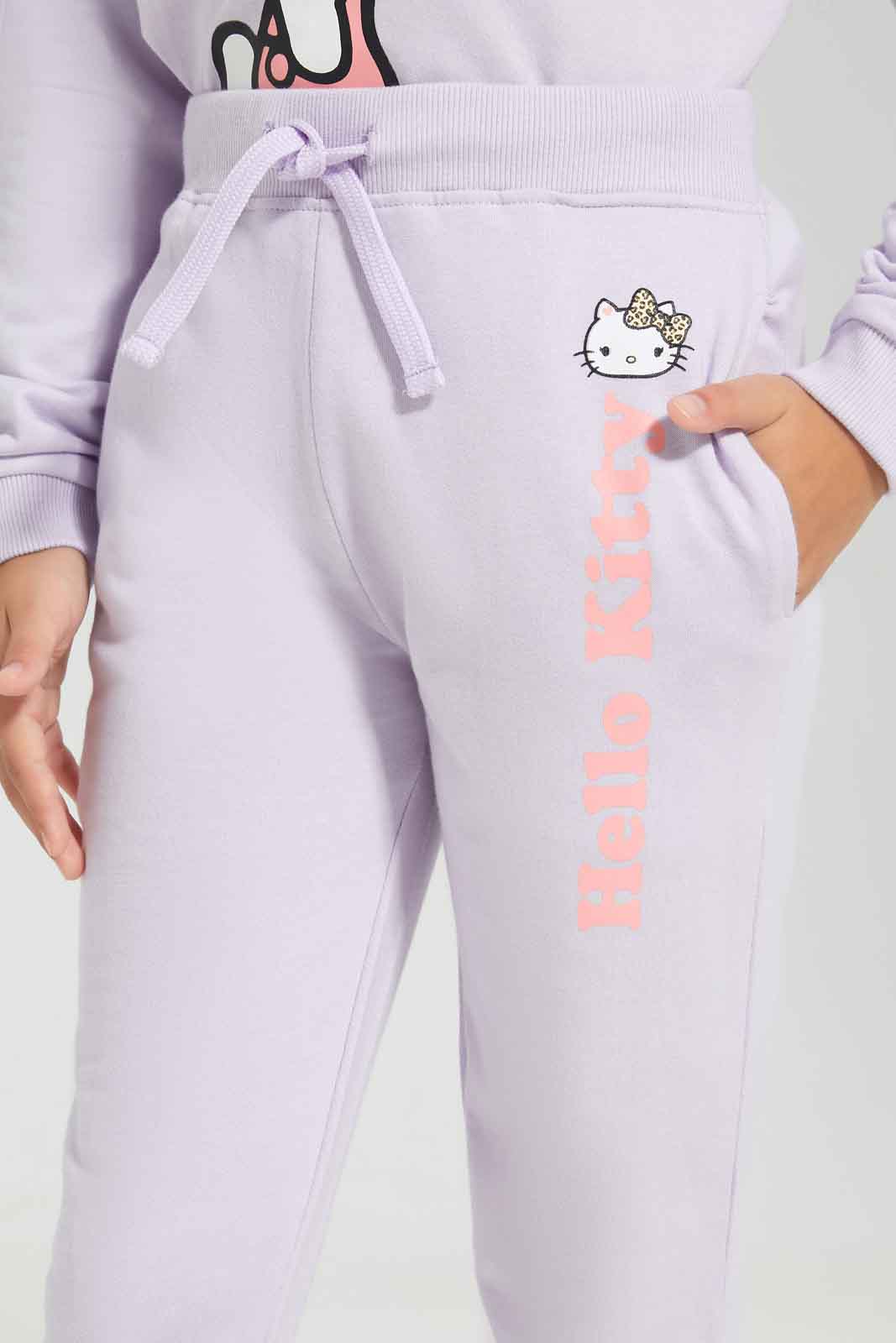 Redtag-Girls-Lilac-Hello-Kitty-Jogger-Category:Joggers,-Colour:Lilac,-Deals:New-In,-Dept:Girls,-Filter:Girls-(2-to-8-Yrs),-GIR-Joggers,-New-In-GIR-APL,-Non-Sale,-S23A,-Section:Girls-(0-to-14Yrs),-TBL-Girls-2 to 8 Years