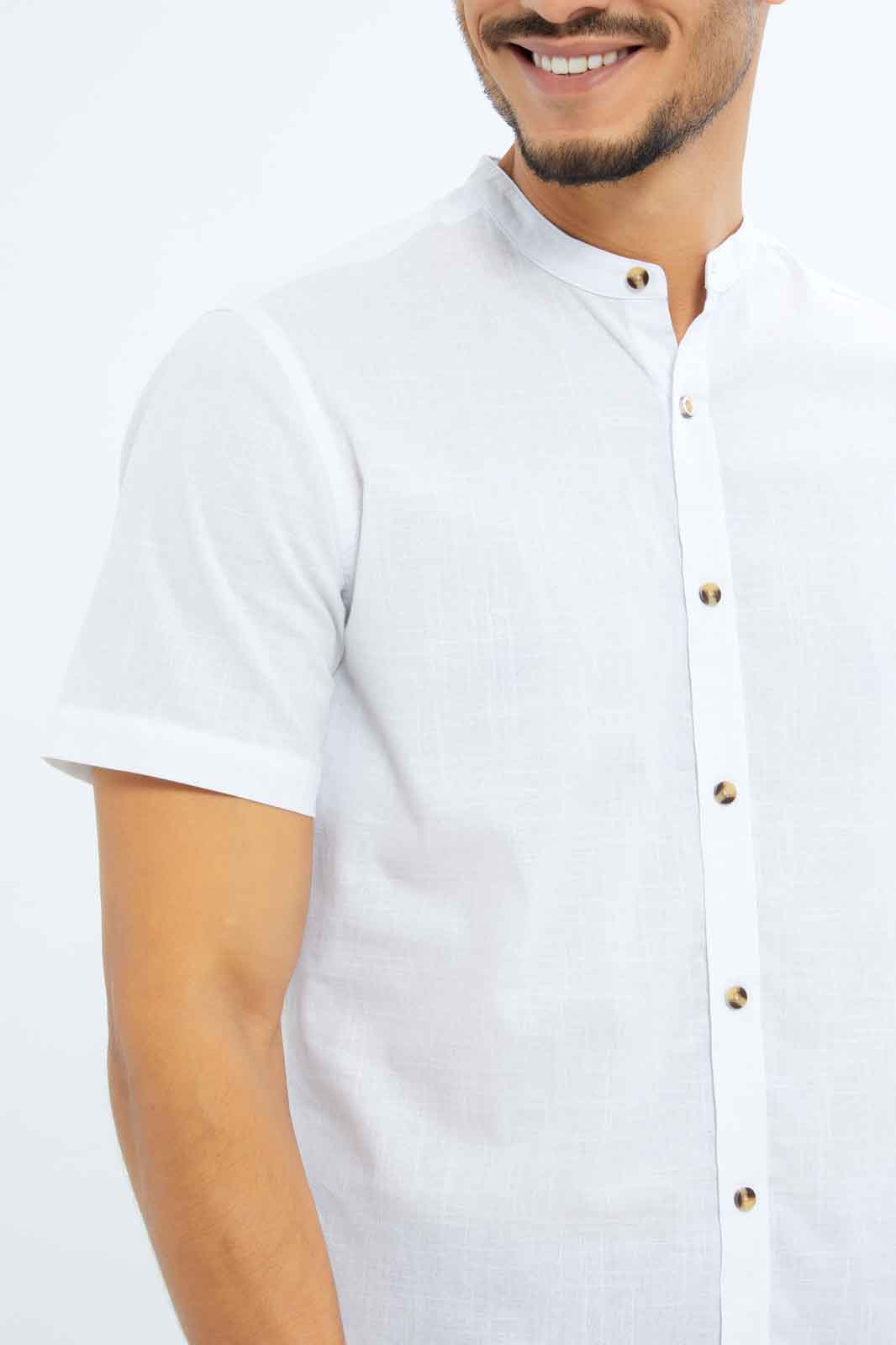 Redtag-Men-White-Cotton-Kurta-Shirt-Category:Shirts,-Colour:White,-Deals:New-In,-Dept:Menswear,-Filter:Men's-Clothing,-Men-Shirts,-New-In-Men-APL,-Non-Sale,-S23B,-Section:Men-Men's-