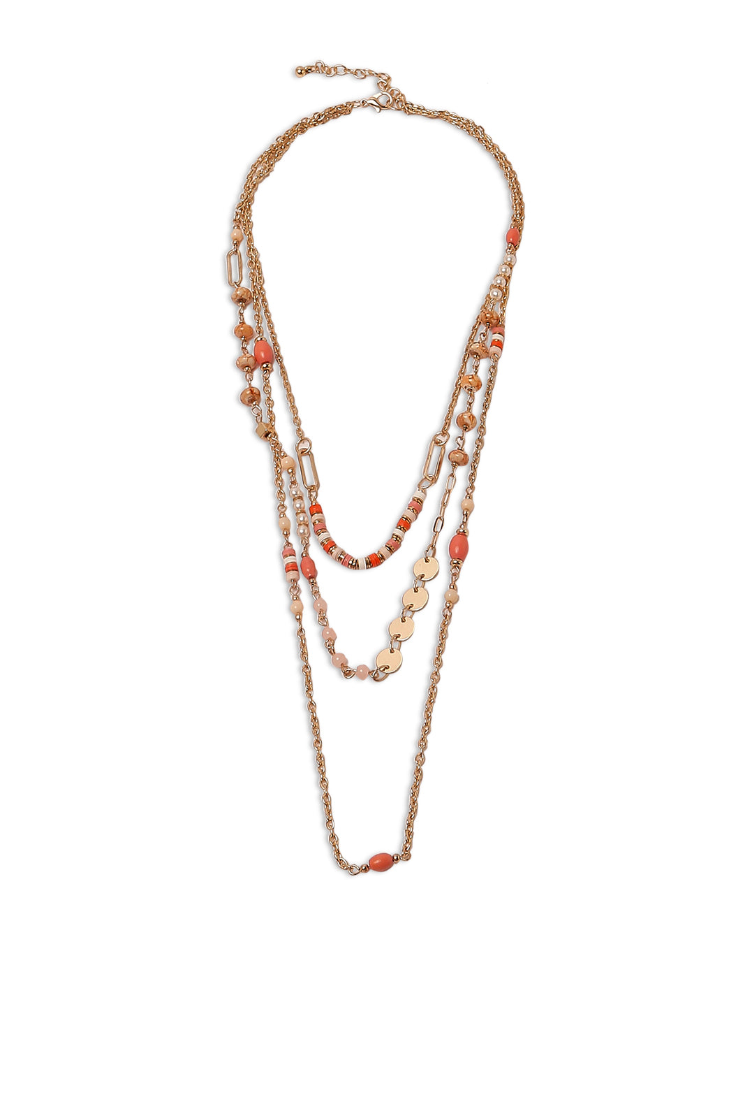 Redtag-Gold-/-Fushia
Multilayered-Necklace-Category:Jewellery,-Colour:Gold,-Dept:Ladieswear,-Filter:Women's-Accessories,-LEC-Jewellery,-New-In,-New-In-Women-ACC,-Non-Sale,-S23A,-Section:Women-Women-