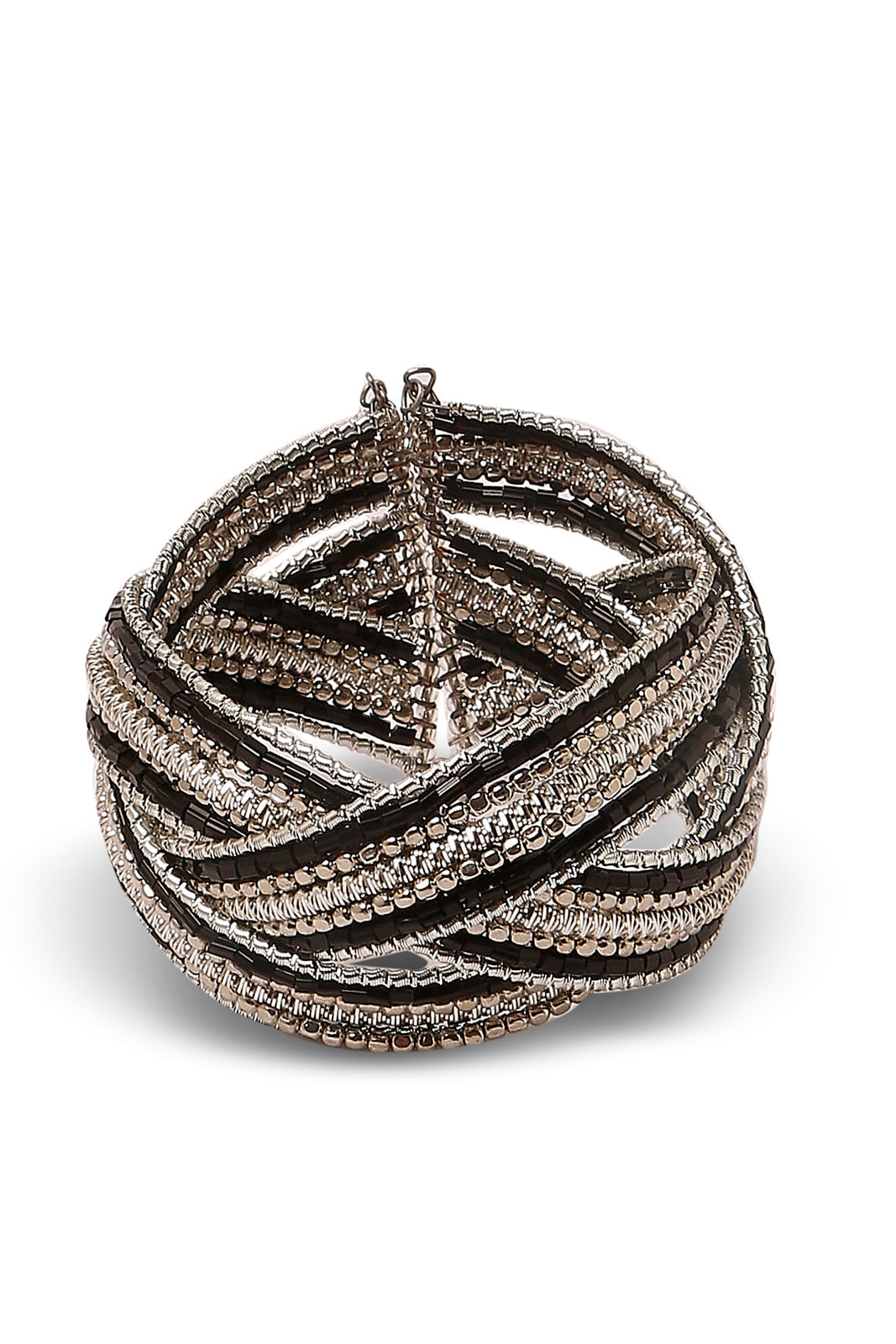 Redtag-Silver-Embelished-Cuff-Category:Jewellery,-Colour:Gold,-Dept:Ladieswear,-Filter:Women's-Accessories,-New-In,-New-In-Women-ACC,-Non-Sale,-S23A,-Section:Women,-Women-Jewellery-Women-