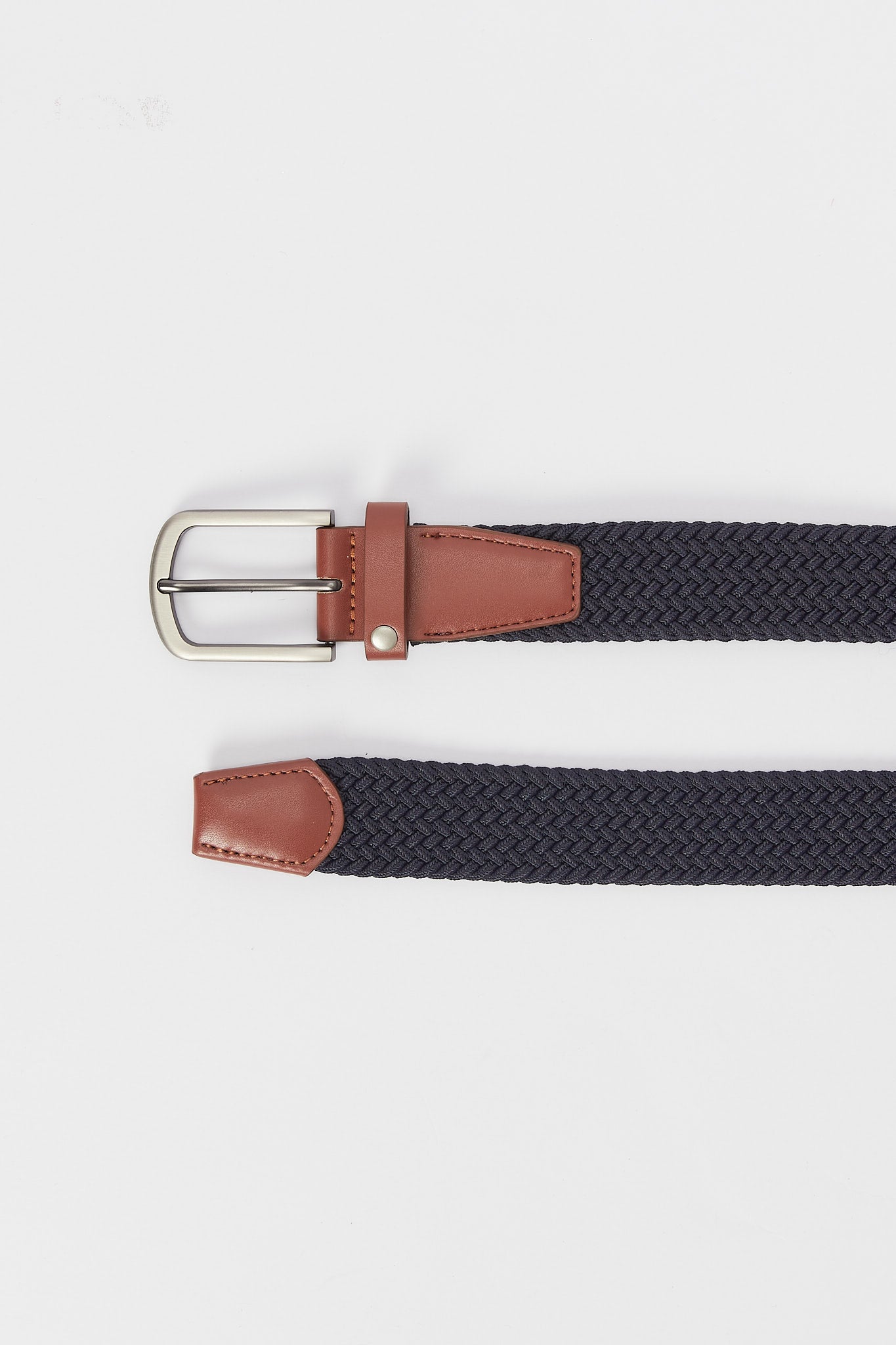 Redtag-Navy-Elastic-Belt-With-Gold-Antique-Finish-Category:Belts,-Colour:Grey,-Deals:New-In,-Dept:Menswear,-Filter:Men's-Accessories,-H1:ACC,-H2:GEN,-H3:MEA,-H4:FAA,-Men-Belts,-New-In,-New-In-Men-ACC,-Non-Sale,-S23A,-Season:S23B,-Section:Men-Men's-