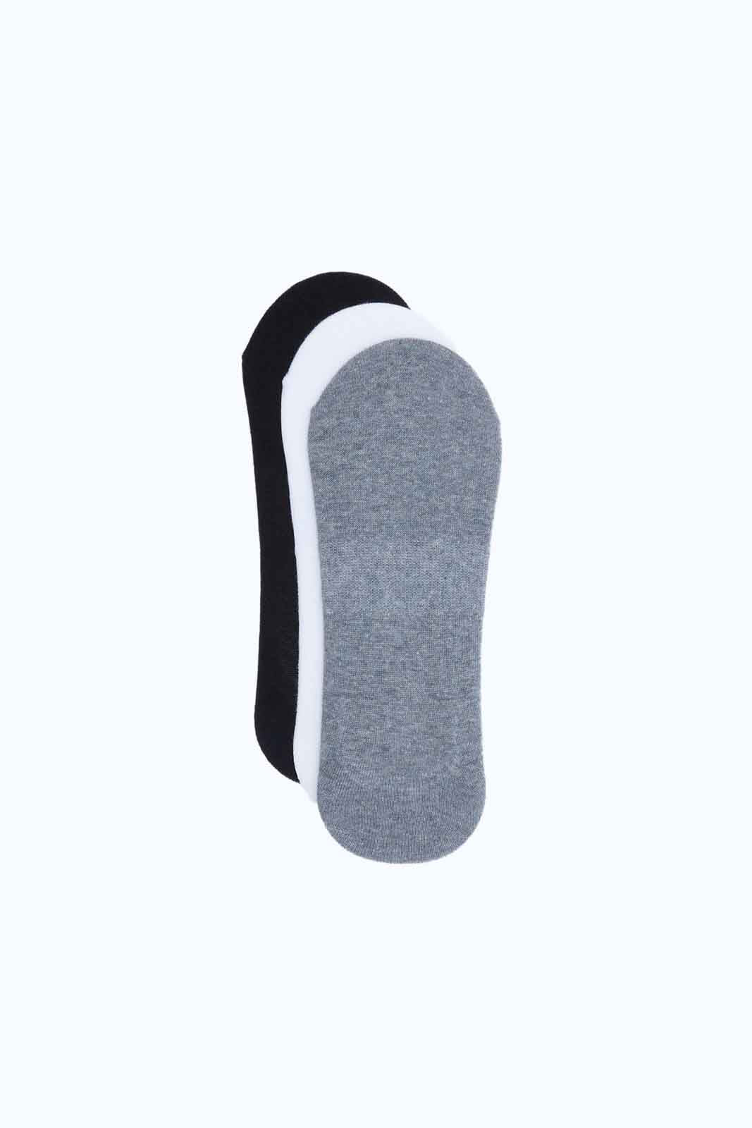 Redtag-Men-White/Grey/Black-Invisible-Socks-Pack-Of-3-365,-Category:Socks,-Colour:Assorted,-Deals:2-FOR-37,-Deals:New-In,-Dept:Menswear,-Filter:Men's-Clothing,-Men-Socks,-New-In-Men-APL,-Non-Sale,-Section:Men-Men's-