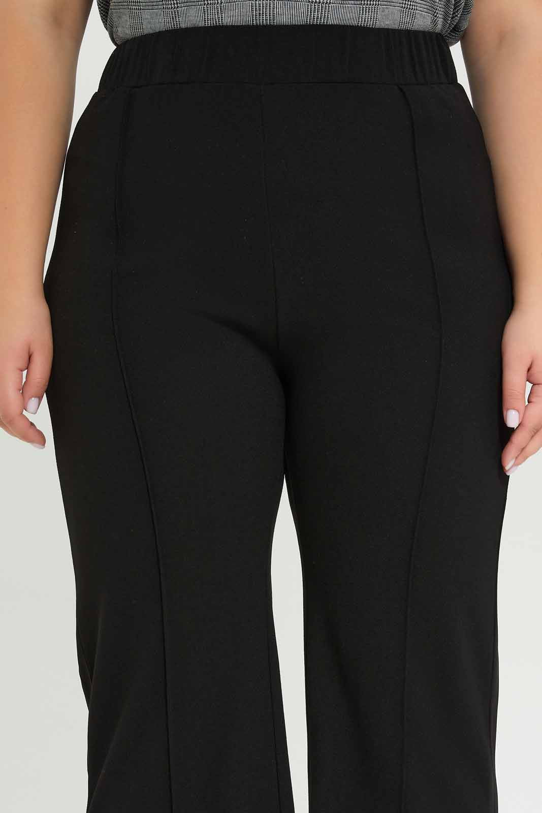 Redtag-Women-Black-Wide-Leg-Pintuck-Detail-Trouser-Category:Trousers,-Colour:Black,-Deals:New-In,-Dept:Ladieswear,-Filter:Plus-Size,-LDP-Trousers,-New-In-LDP-APL,-Non-Sale,-S23A,-Section:Women-Women's-