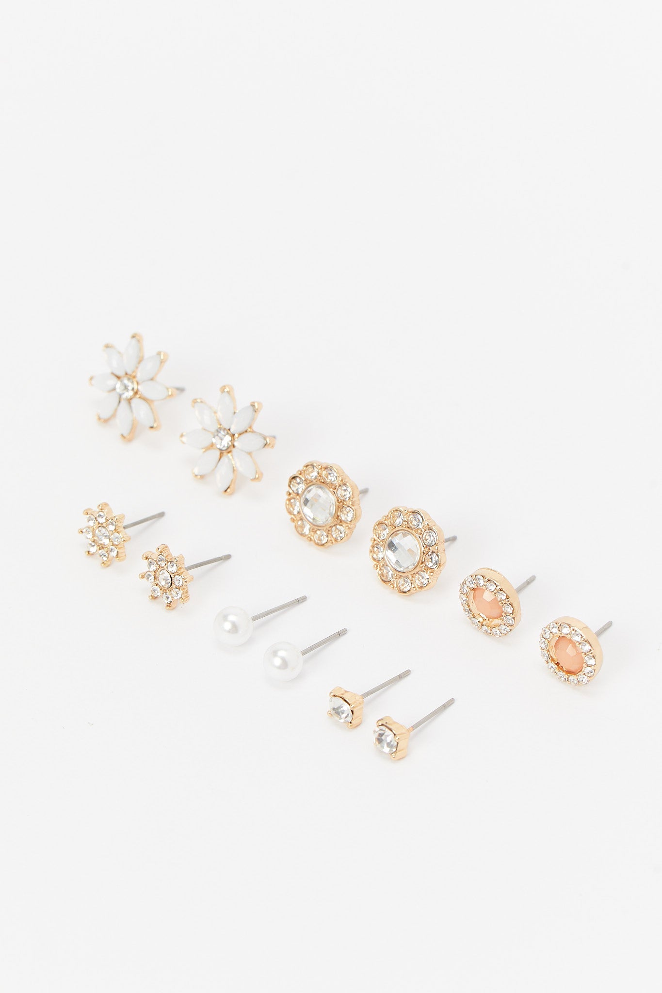 Redtag-Studs-Category:Jewellery,-Colour:Assorted,-Deals:New-In,-Dept:Ladieswear,-Filter:Women's-Accessories,-H1:ACC,-H2:LAD,-H3:LAA,-H4:JWL,-HACJWL,-LEC-Jewellery,-New-In,-New-In-Women-ACC,-Non-Sale,-Packs,-S23A,-Season:S23B,-Section:Women,-Set:Set-of-6,-Style:STUDS-Women-