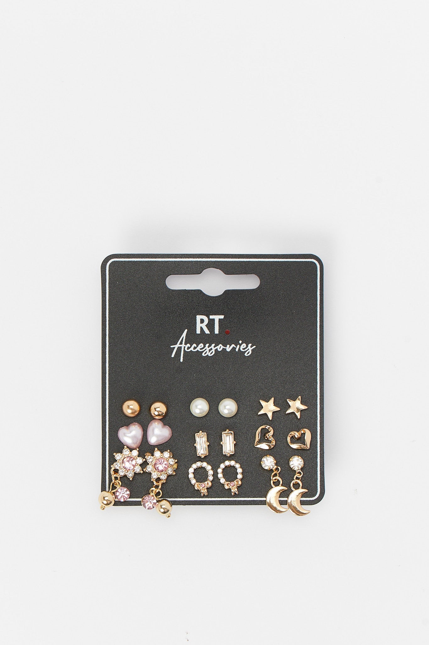 Redtag-Studs-Category:Jewellery,-Colour:Assorted,-Deals:New-In,-Dept:Ladieswear,-Filter:Women's-Accessories,-H1:ACC,-H2:LAD,-H3:LAA,-H4:JWL,-HACJWL,-LEC-Jewellery,-New-In,-New-In-Women-ACC,-Non-Sale,-Packs,-S23A,-Season:S23B,-Section:Women,-Set:Set-of-9,-Style:STUDS-Women-