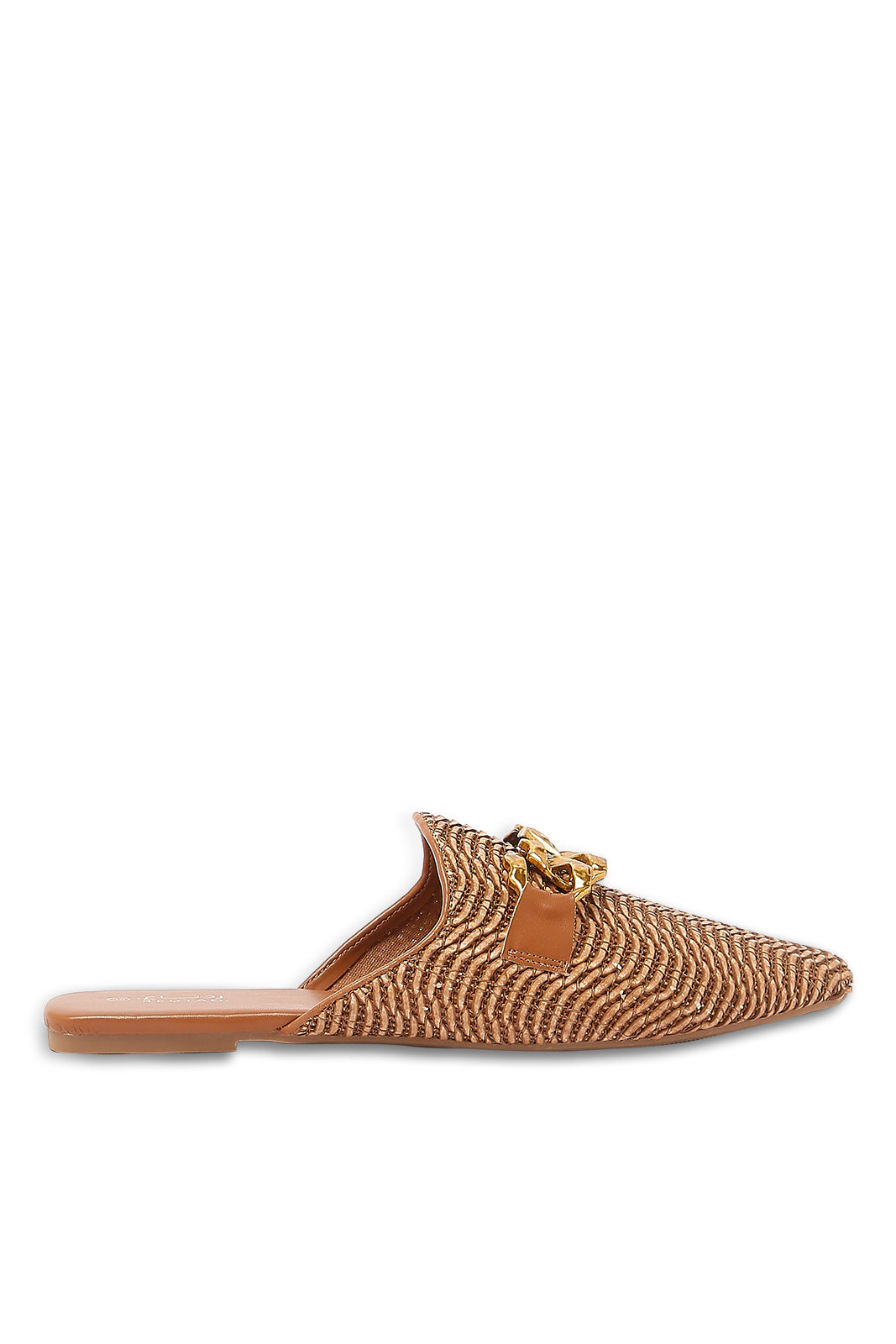 Redtag-Brown-Woven-Closed-Toe-Mule-Category:Shoes,-Colour:Brown,-Deals:New-In,-Filter:Women's-Footwear,-N/A,-New-In-Women-FOO,-Non-Sale,-S23A,-Section:Women,-Women-Shoes-Women's-