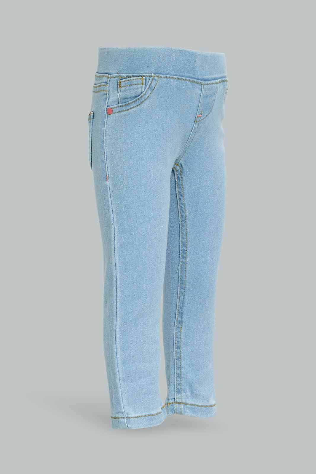 Redtag-Girls-Light-Wsh-Basic-Jegging-Category:Jeggings,-Colour:Light-Wash,-Deals:New-In,-Dept:Girls,-Filter:Infant-Girls-(3-to-24-Mths),-ING-Jeggings,-New-In-ING-APL,-Non-Sale,-S23A,-Section:Girls-(0-to-14Yrs),-VLM-Infant-Girls-3 to 24 Months