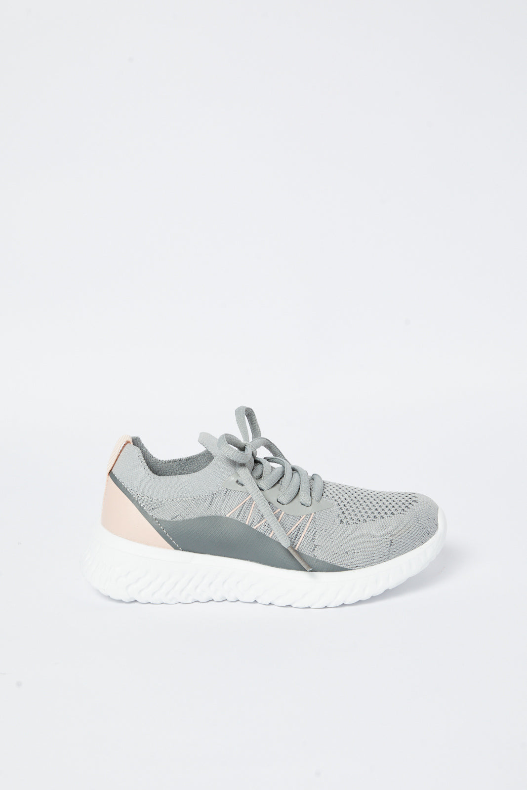 Redtag-Grey-Flyknit-Trainer-Category:Trainers,-Colour:Grey,-Deals:New-In,-Filter:Girls-Footwear-(5-to-14-Yrs),-GSR-Trainers,-N/A,-New-In-GSR-FOO,-Non-Sale,-S23B,-Section:Girls-(0-to-14Yrs)-Senior-Girls-5 to 14 Years