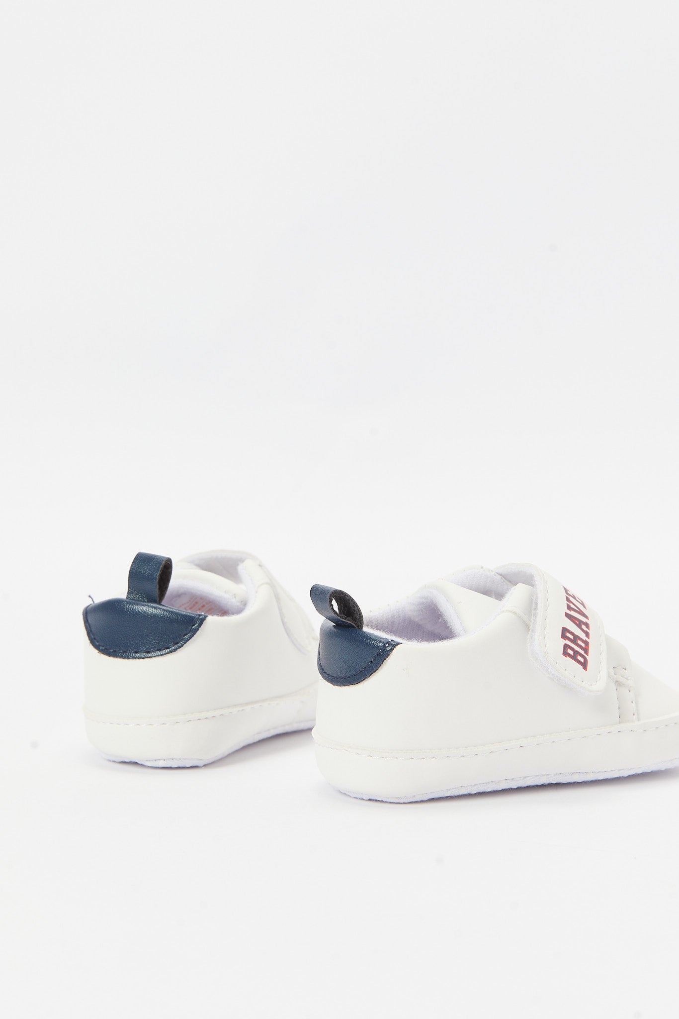 Redtag-White-Parm-Shoe-Category:Shoes,-Colour:White,-Deals:New-In,-Filter:Baby-Footwear-(0-to-18-Mths),-N/A,-NBF-Shoes,-New-In-NBF-FOO,-Non-Sale,-S23B,-Section:Boys-(0-to-14Yrs)-Baby-0 to 18 Months