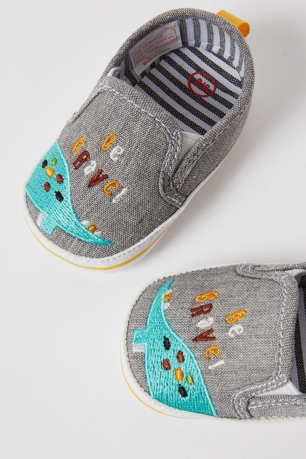 Redtag-Grey-Parm-Shoe-Category:Shoes,-Colour:Grey,-Deals:New-In,-Filter:Baby-Footwear-(0-to-18-Mths),-N/A,-NBF-Shoes,-New-In-NBF-FOO,-Non-Sale,-S23B,-Section:Boys-(0-to-14Yrs)-Baby-0 to 18 Months