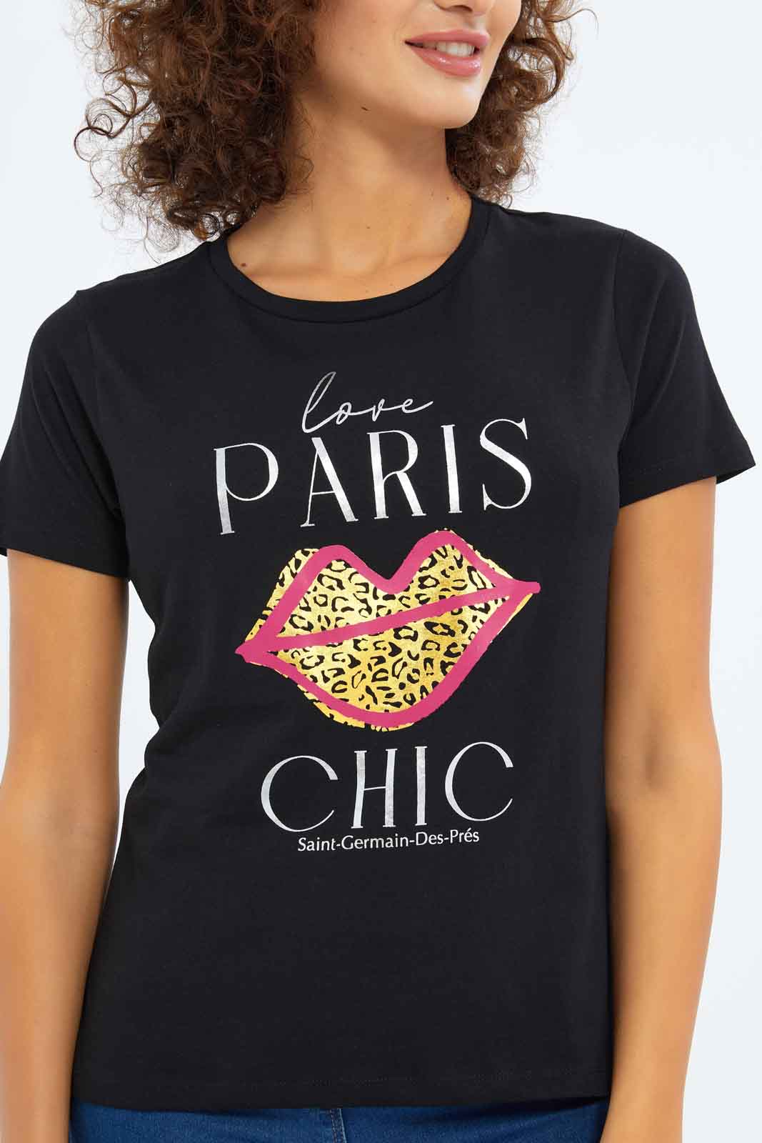 Redtag-Women-Black-Photographic-Print-T-Shirt-Category:T-Shirts,-Colour:Black,-Deals:New-In,-Dept:Ladieswear,-Filter:Women's-Clothing,-New-In-Women-APL,-Non-Sale,-S23A,-Section:Women,-TBL,-Women-T-Shirts-Women's-