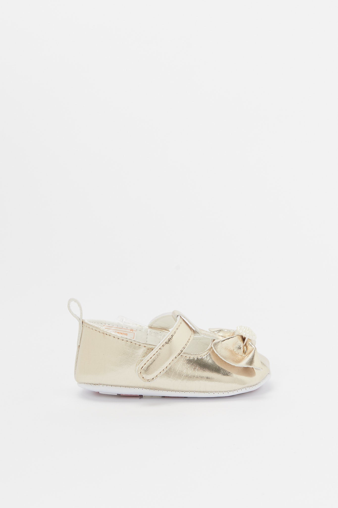 Redtag-Gold-Pram-Shoe-Category:Shoes,-Colour:Gold,-Deals:New-In,-Filter:Baby-Footwear-(0-to-18-Mths),-H1:FOO,-H2:NBF,-H3:SHO,-H4:CAH,-NBF-Shoes,-New-In-NBF-FOO,-Non-Sale,-Promo:RMD,-RMD,-S23B,-Season:S23B,-Section:Boys-(0-to-14Yrs)-Baby-0 to 18 Months