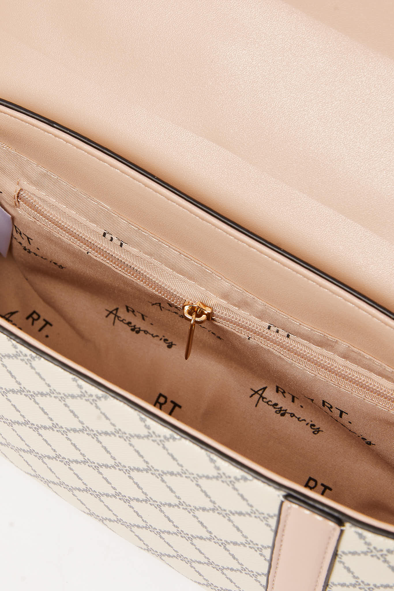 Redtag-Beige-Monogram-Cross-Body-Bag-Category:Bags,-Colour:Beige,-Dept:Ladieswear,-Filter:Women's-Accessories,-New-In,-New-In-Women-ACC,-Non-Sale,-S23A,-Section:Women,-Women-Bags-Women-