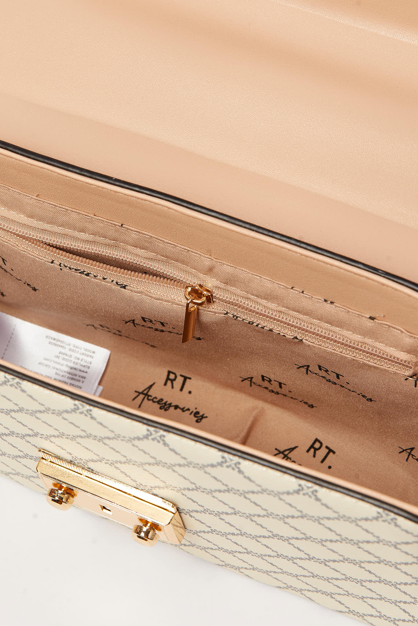 Redtag-Beige-Monogram-Cross-Body-Bag-Category:Bags,-Colour:Beige,-Dept:Ladieswear,-Filter:Women's-Accessories,-New-In,-New-In-Women-ACC,-Non-Sale,-S23A,-Section:Women,-Women-Bags-Women-