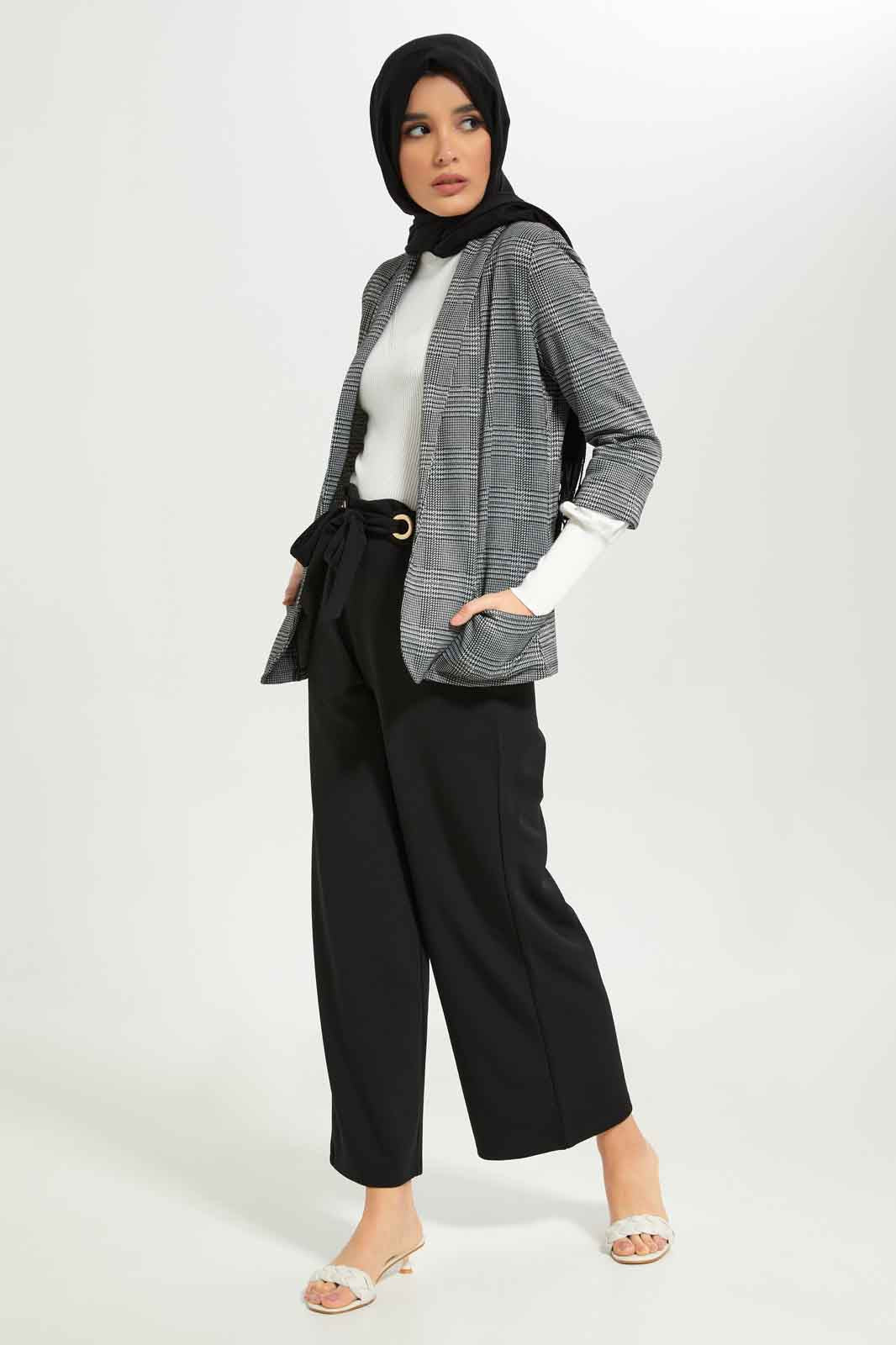 Redtag-Women-Checkered-Collared-Longsleeve-Jacket-Category:Jackets,-Colour:Assorted,-Deals:New-In,-Dept:Ladieswear,-Filter:Women's-Clothing,-LMC,-New-In-Women-APL,-Non-Sale,-S23A,-Section:Women,-Women-Jackets--