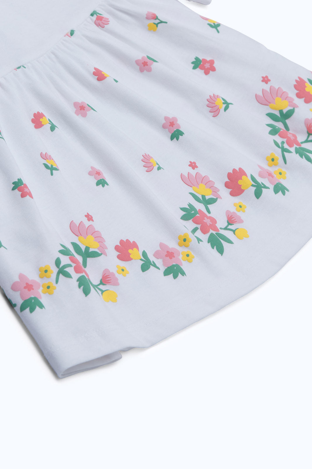 Redtag-Girls-White-Floral-Aop-Print-Knit-Blouse-Category:Blouses,-Colour:White,-Deals:New-In,-Dept:Girls,-Filter:Infant-Girls-(3-to-24-Mths),-ING-Blouses,-New-In-ING-APL,-Non-Sale,-S23B,-Section:Girls-(0-to-14Yrs)-Infant-Girls-3 to 24 Months