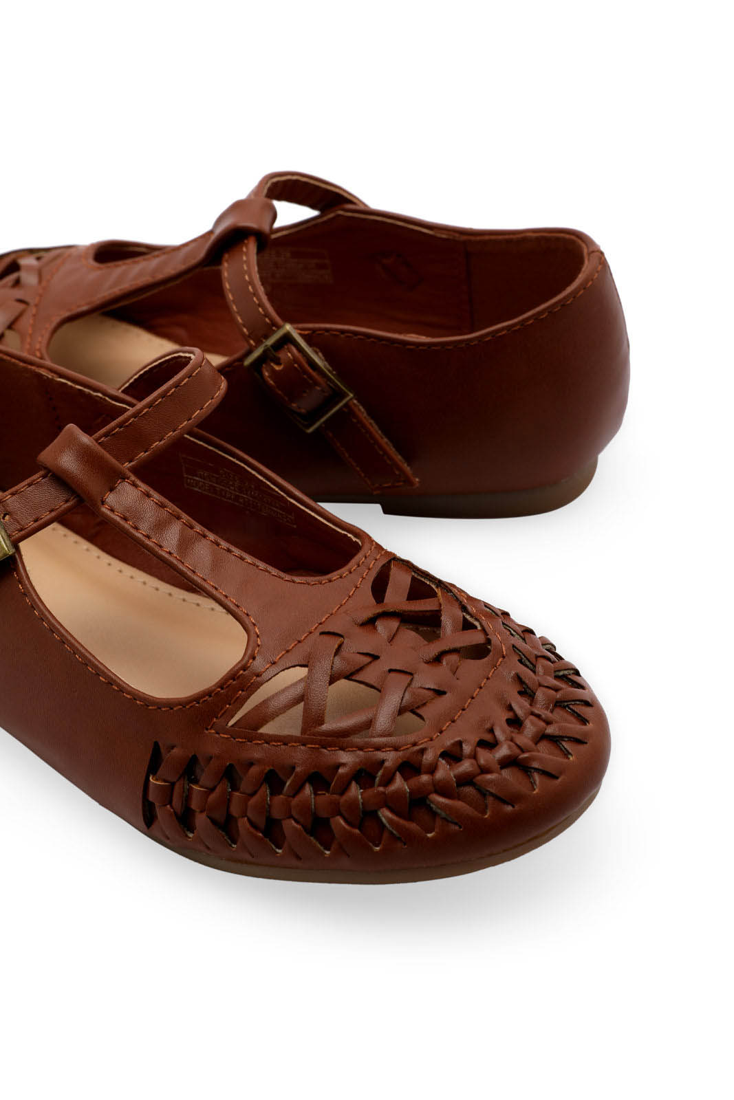 Redtag-Brown-T-Bar-Ballerina-(-Repeat-)-Category:Shoes,-Colour:Brown,-Deals:New-In,-Filter:Girls-Footwear-(3-to-5-Yrs),-GIR-Shoes,-N/A,-New-In-GIR-FOO,-Non-Sale,-S23A,-Section:Girls-(0-to-14Yrs)-Girls-3 to 5 Years