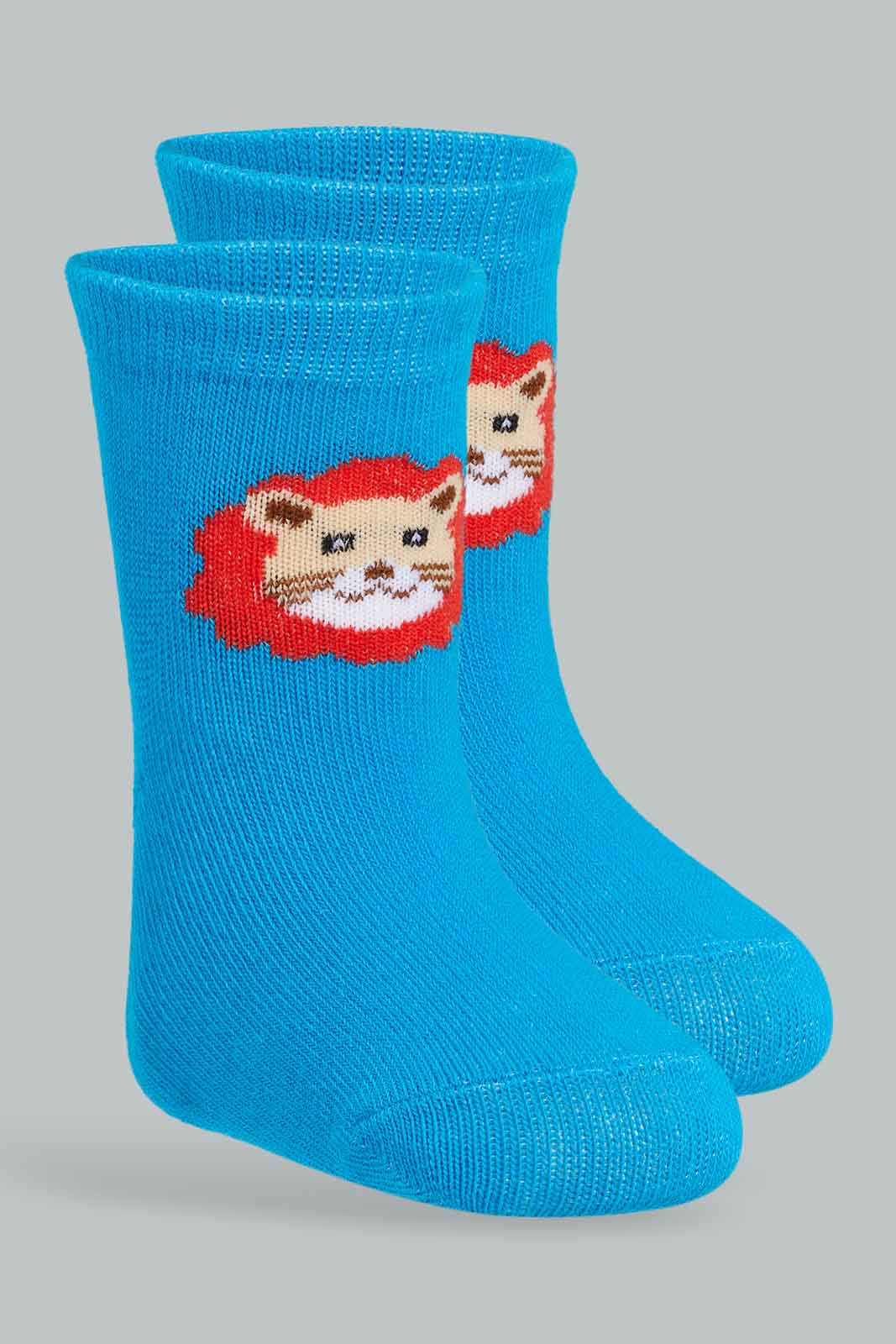 Redtag-Boys-Blue-Pack-Of-3-Assorted---Blue/Grey/Navy-365,-Category:Socks,-Colour:Blue,-Deals:New-In,-Filter:Infant-Boys-(3-to-24-Mths),-INB-Socks,-New-In-INB-APL,-Non-Sale,-Section:Boys-(0-to-14Yrs)-Infant-Boys-3 to 24 Months