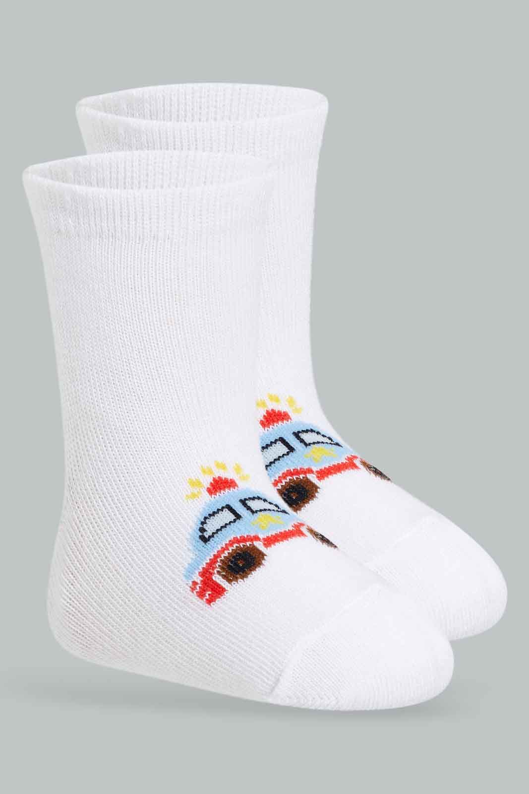 Redtag-Boys-Blue-Pack-Of-3-Assorted---Blue/Grey/Navy-365,-Category:Socks,-Colour:Blue,-Deals:New-In,-Filter:Infant-Boys-(3-to-24-Mths),-INB-Socks,-New-In-INB-APL,-Non-Sale,-Section:Boys-(0-to-14Yrs)-Infant-Boys-3 to 24 Months