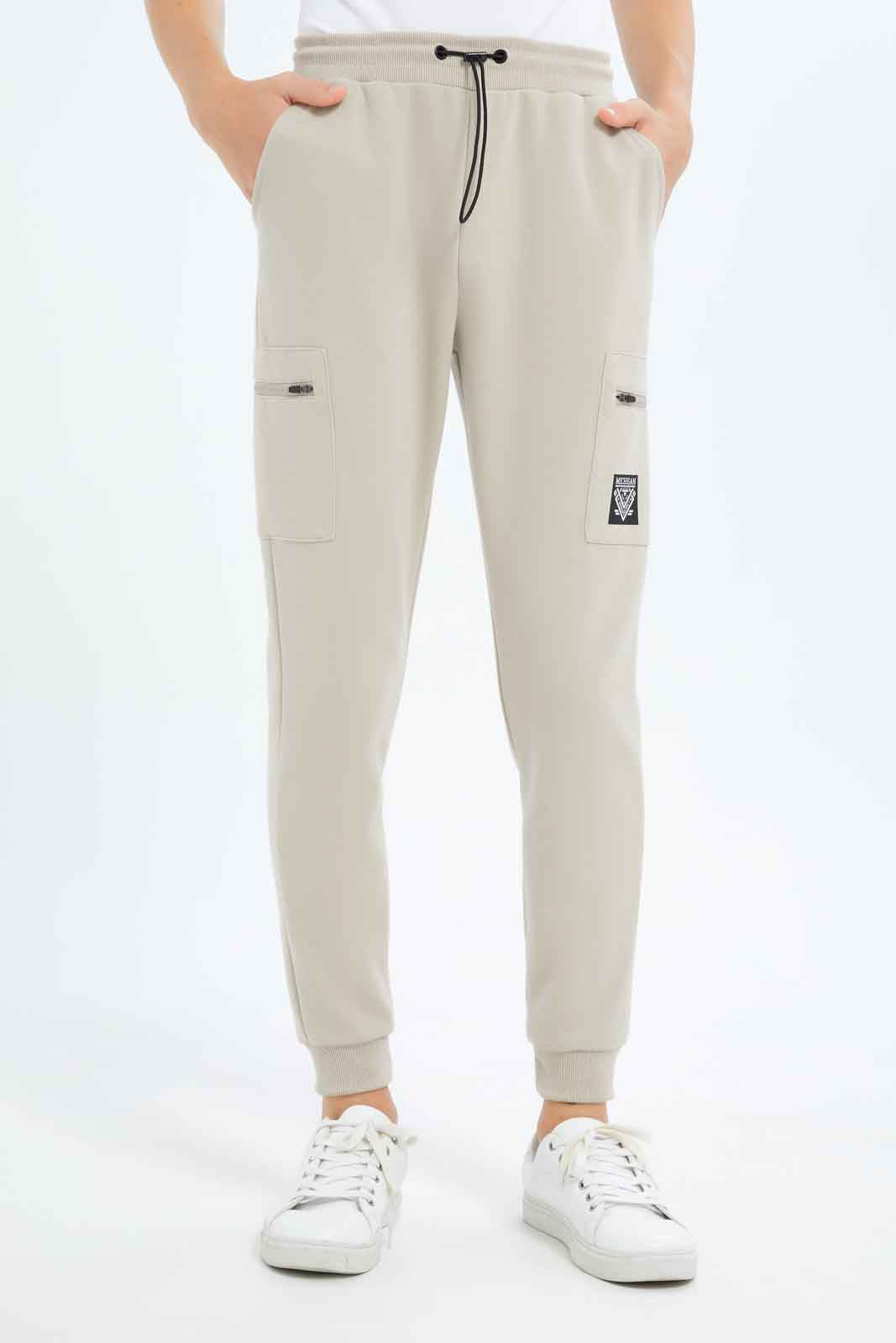 Redtag-Boys-Beige-Cargo-Active-Pants-BSR-Joggers,-Category:Joggers,-Colour:Beige,-Deals:New-In,-Dept:Boys,-Filter:Senior-Boys-(8-to-14-Yrs),-New-In-BSR-APL,-Non-Sale,-S23B,-Section:Boys-(0-to-14Yrs)-Senior-Boys-9 to 14 Years