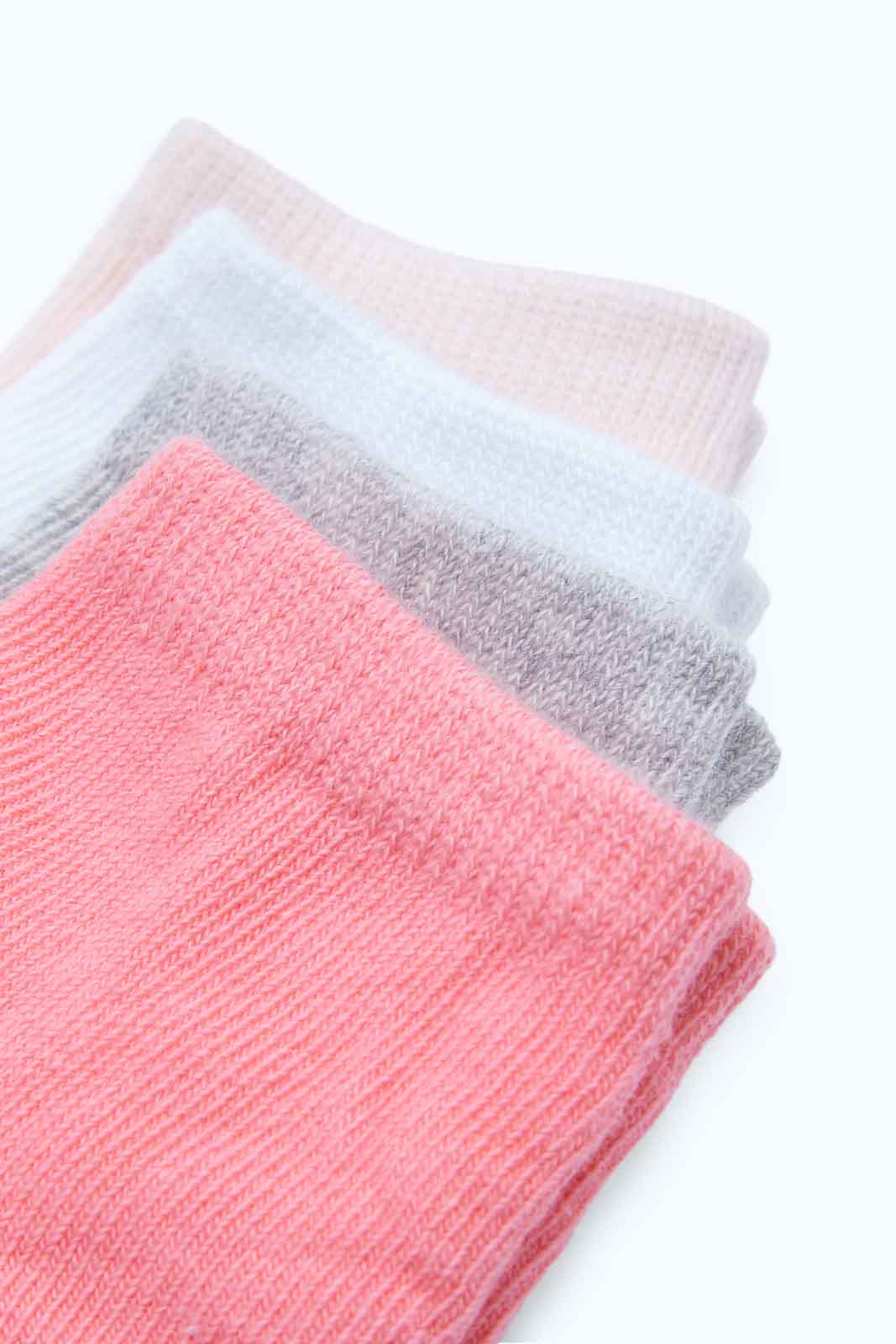 Redtag-Girls-Pink-Assorted-Ankle-Length-Infant-Socks--Pack-Of-4-365,-Category:Socks,-Colour:Assorted,-Deals:2-FOR-37,-Deals:New-In,-Dept:Girls,-Filter:Infant-Girls-(3-to-24-Mths),-ING-Socks,-New-In-ING-APL,-Non-Sale,-Section:Girls-(0-to-14Yrs)-Infant-Girls-3 to 24 Months