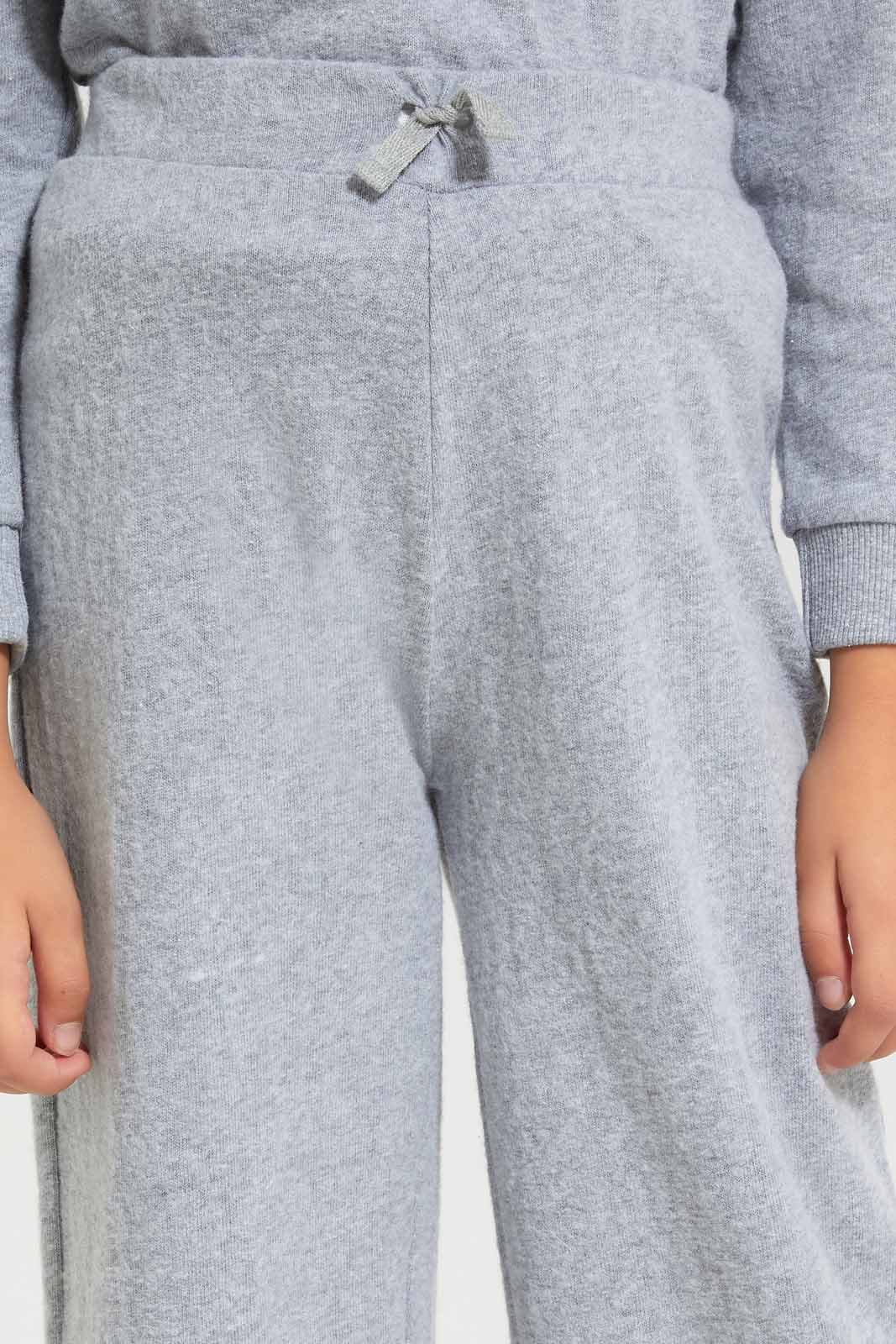 Redtag-Girls-Grey-Wide-Leg-Track-Category:Joggers,-Colour:Grey,-Deals:New-In,-Dept:Girls,-Filter:Girls-(2-to-8-Yrs),-GIR-Joggers,-New-In-GIR-APL,-Non-Sale,-S23A,-Section:Girls-(0-to-14Yrs)-Girls-2 to 8 Years