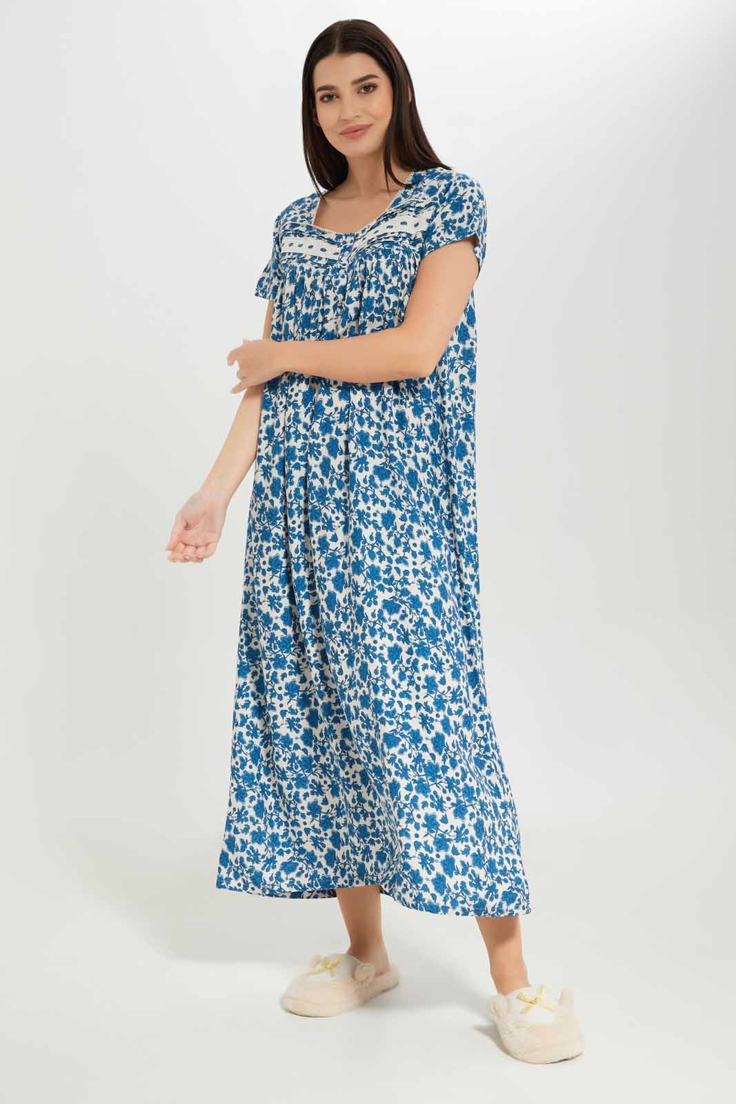 Redtag-Women-Assorted-Printed-Nightgown-Category:Nightgowns,-Colour:Assorted,-Deals:New-In,-Dept:Ladieswear,-Filter:Women's-Clothing,-New-In-Women-APL,-Non-Sale,-S23A,-Section:Women,-Women-Nightgowns--