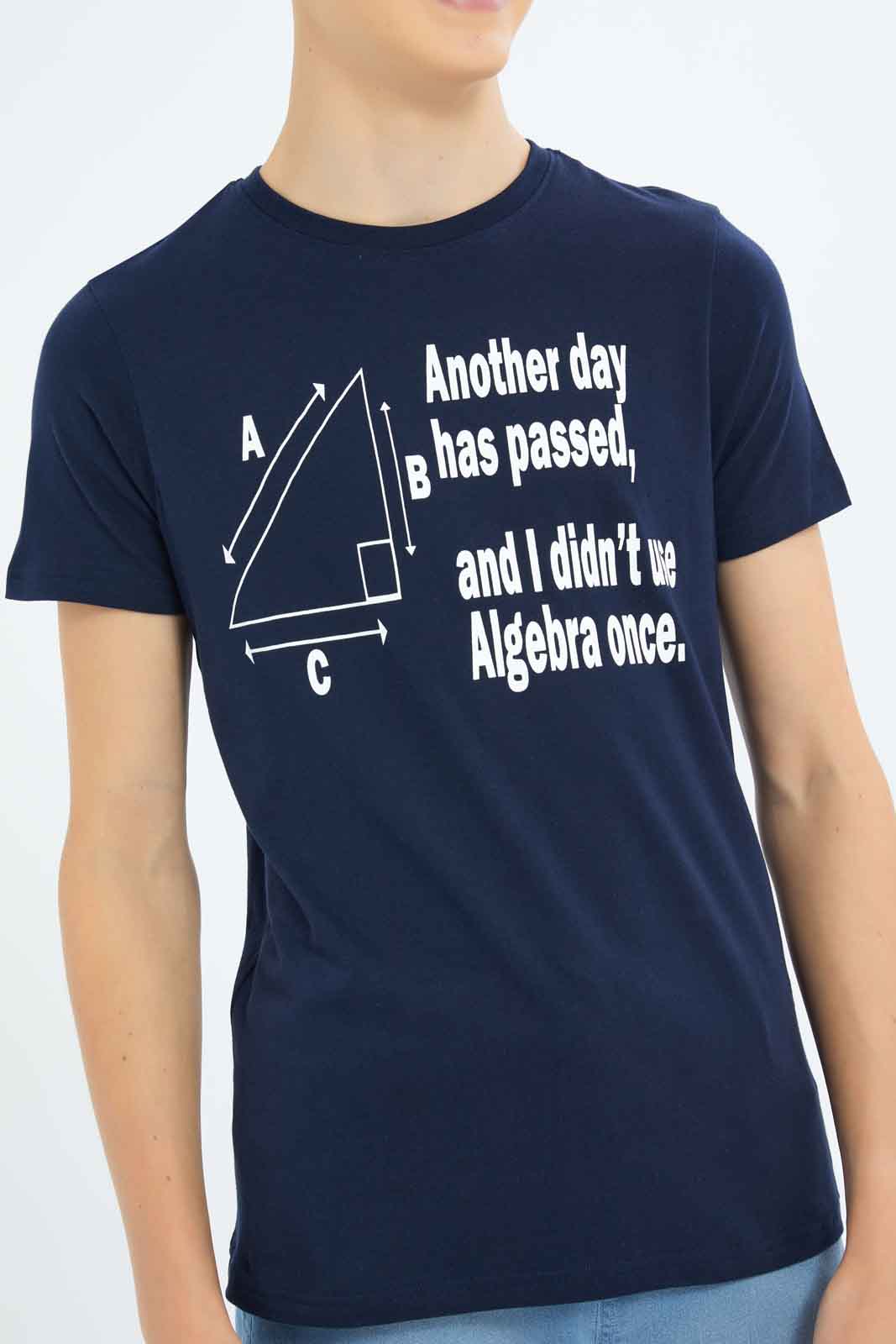 Redtag-Boys-Navy-Another-Day-Passed-Graphic-Tee-BSR-T-Shirts,-Category:T-Shirts,-Colour:Navy,-Deals:New-In,-Dept:Boys,-Filter:Senior-Boys-(8-to-14-Yrs),-New-In-BSR-APL,-Non-Sale,-S23B,-Section:Boys-(0-to-14Yrs),-TBL-Senior-Boys-9 to 14 Years