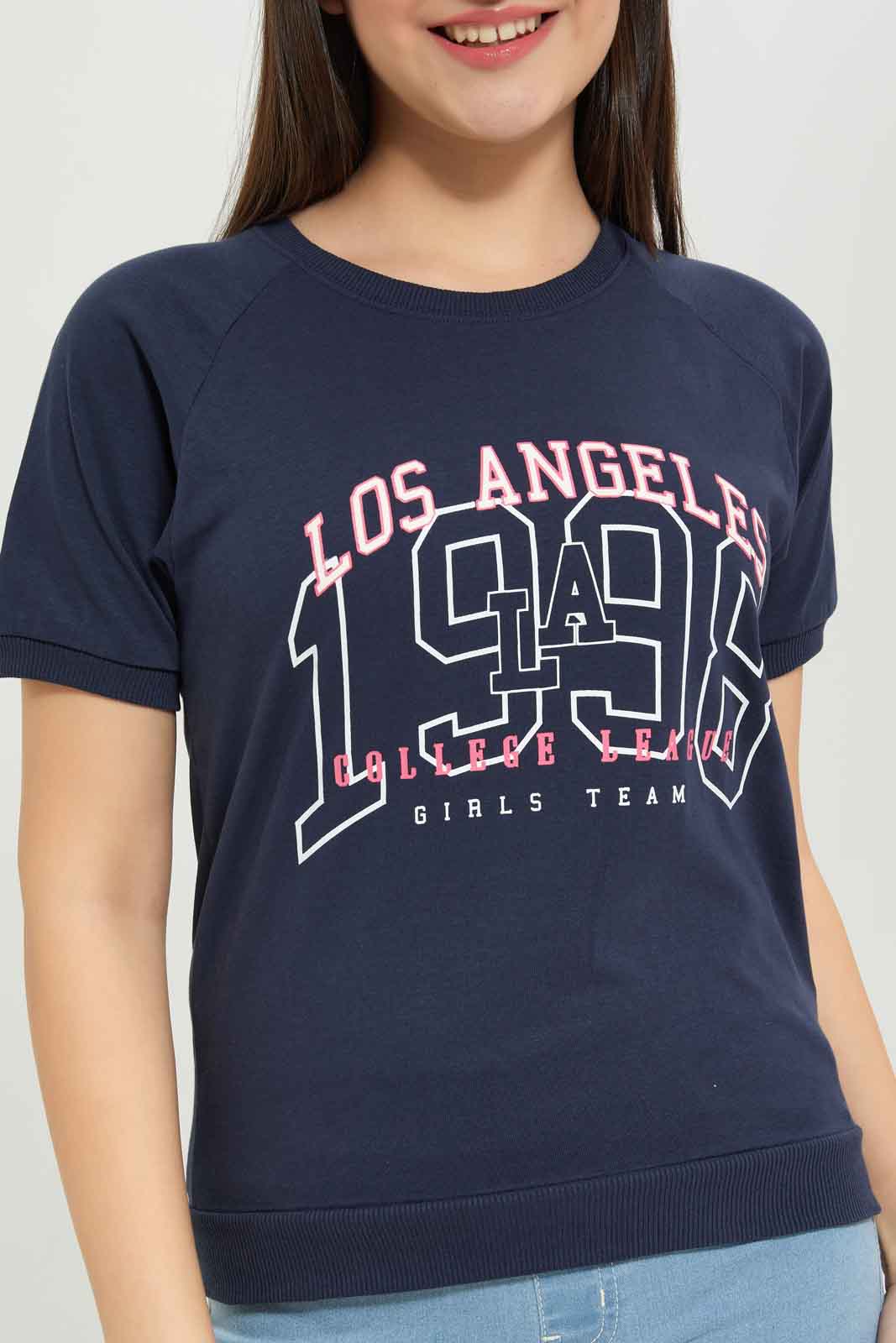 Redtag-Girls-Black-Raglan-Sleeve-Top-Category:T-Shirts,-Colour:Black,-Deals:New-In,-Dept:Girls,-Filter:Senior-Girls-(8-to-14-Yrs),-GSR-T-Shirts,-New-In-GSR-APL,-Non-Sale,-S23B,-Section:Girls-(0-to-14Yrs),-TBL-Senior-Girls-9 to 14 Years