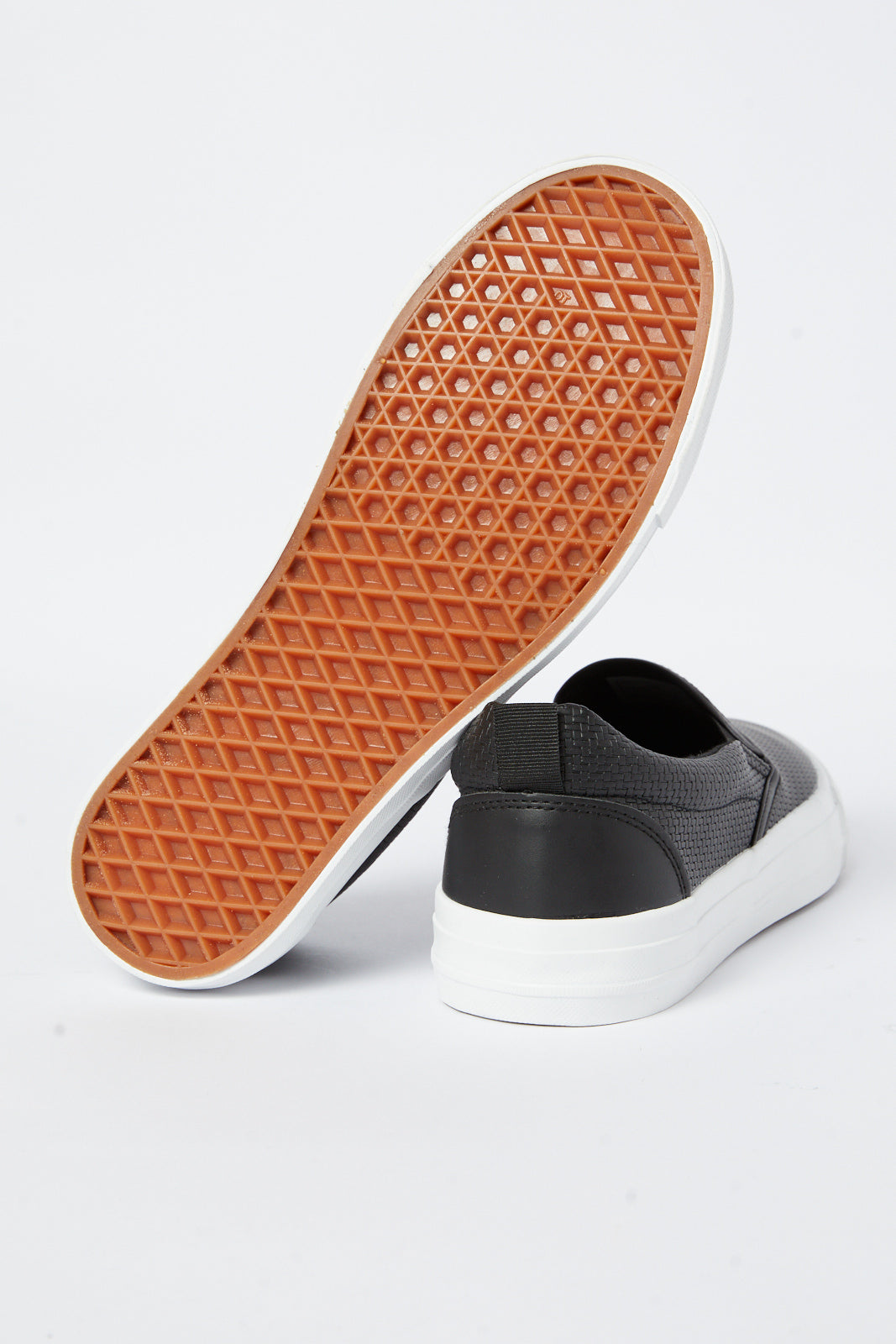 Redtag-Black-Textured-Slip-On-Category:Shoes,-Colour:Black,-Deals:New-In,-Filter:Men's-Footwear,-Men-Shoes,-N/A,-New-In-Men-FOO,-Non-Sale,-S23A,-Section:Men-Men's-