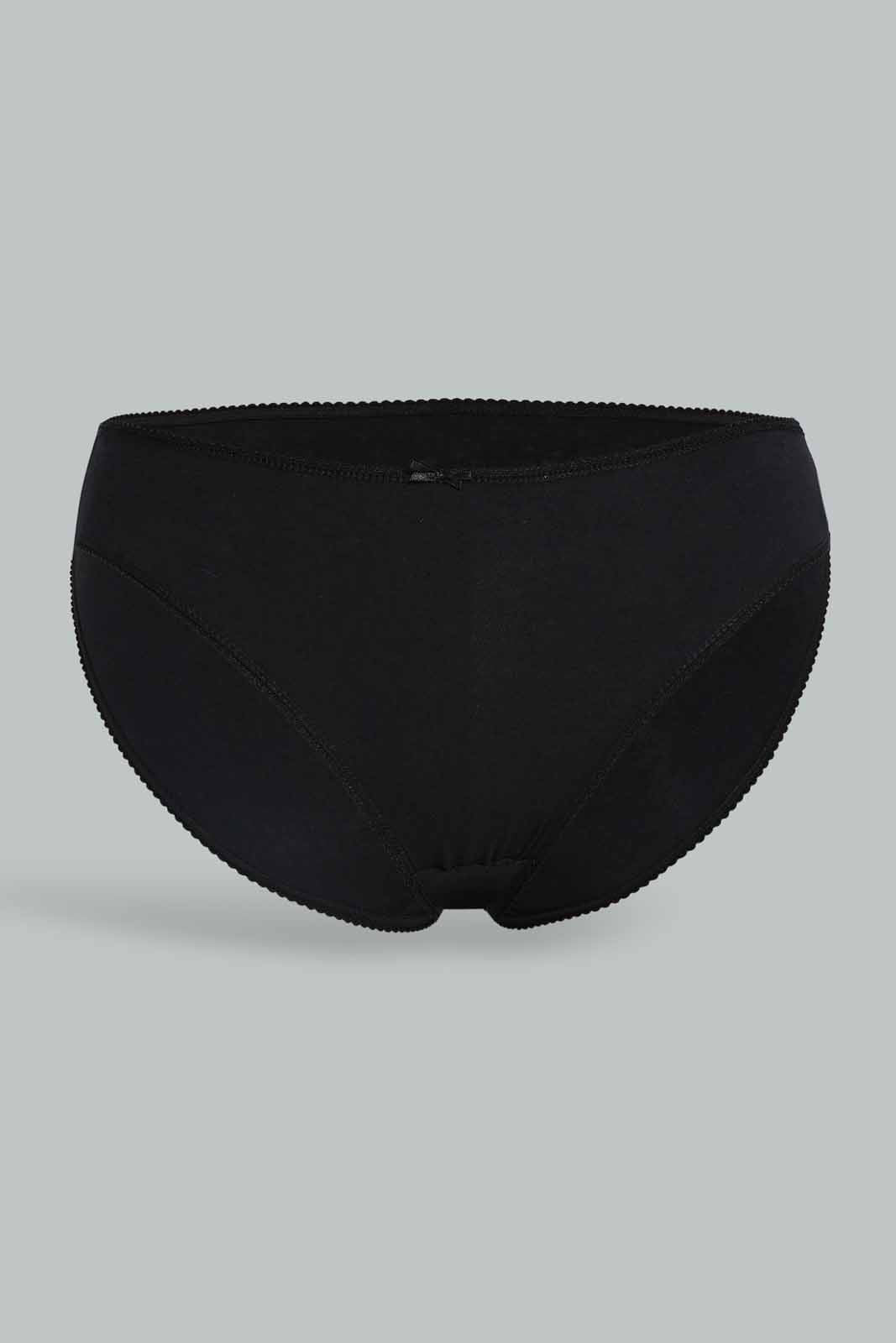 Redtag-Women-Black-High-Leg-Plus-(4-Pack)-365,-Category:Briefs,-Colour:Black,-Deals:New-In,-Dept:Ladieswear,-Filter:Women's-Clothing,-New-In-Women-APL,-Non-Sale,-Section:Women,-Women-Briefs--