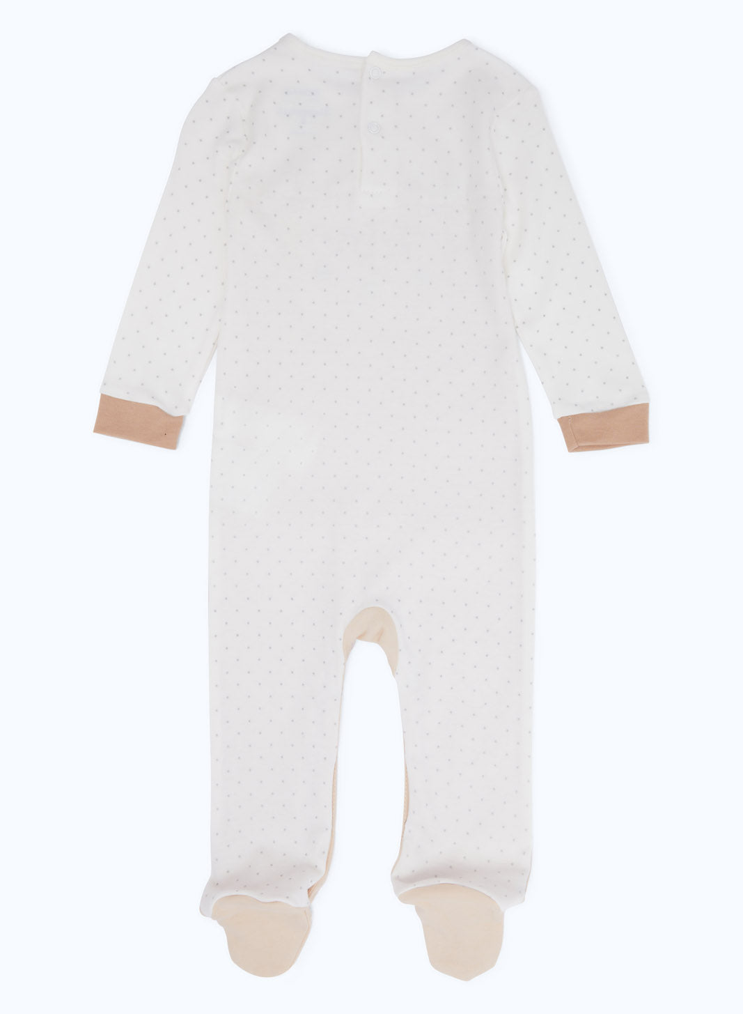 Redtag-Girls-Beige-Applique-Teddy-Sleepsuit---Boy-Category:Sleepsuits,-Colour:Navy,-Deals:New-In,-Dept:New-Born,-Filter:Baby-(0-to-12-Mths),-H1:KWR,-H2:NBF,-H3:NWR,-H4:SST,-NBG-Sleepsuits,-New-In-NBG-APL,-Non-Sale,-S23B,-Season:S23B,-Section:Boys-(0-to-14Yrs)-Baby-0 to 12 Months