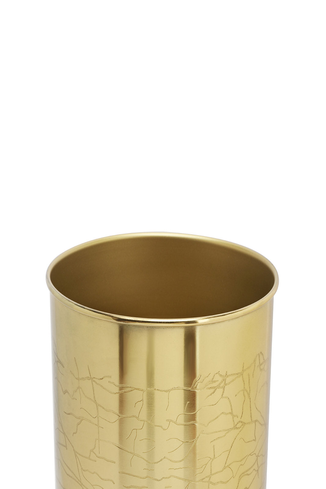 Redtag-Gold-Waste-Bin-Category:Bathroom-Accessories,-Colour:Gold,-Deals:New-In,-Filter:Home-Bathroom,-HMW-BAC-Bath-Accessories,-New-In-HMW-BAC,-Non-Sale,-S23A,-Section:Homewares-Home-Bathroom-