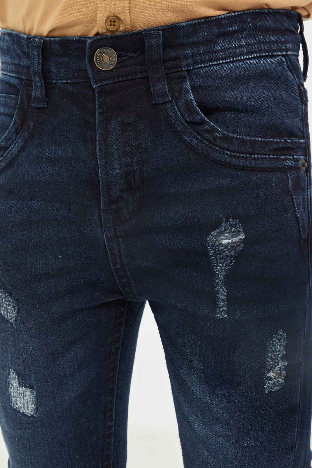 Redtag-Boys-Dark-Wash-Ripped-Skinny-Fit-Jeans-BOY-Jeans,-Category:Jeans,-Colour:Dark-Wash,-Deals:New-In,-Dept:Boys,-Filter:Boys-(2-to-8-Yrs),-New-In-BOY-APL,-Non-Sale,-S23B,-Section:Boys-(0-to-14Yrs)-Boys-2 to 8 Years