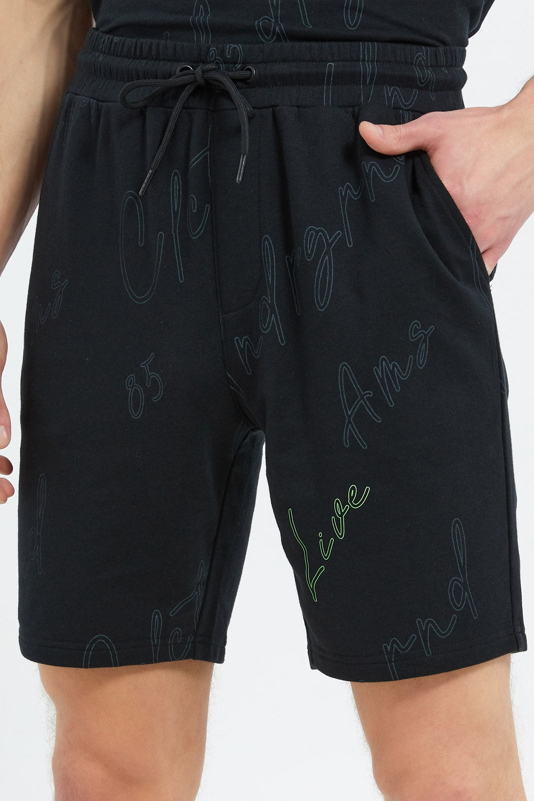 Redtag-Men-Black-Aop-Lounge-Shorts-Category:Shorts,-Colour:Black,-Deals:New-In,-Dept:Menswear,-Filter:Men's-Clothing,-Men-Shorts,-New-In-Men-APL,-Non-Sale,-S23C,-Section:Men-Men's-