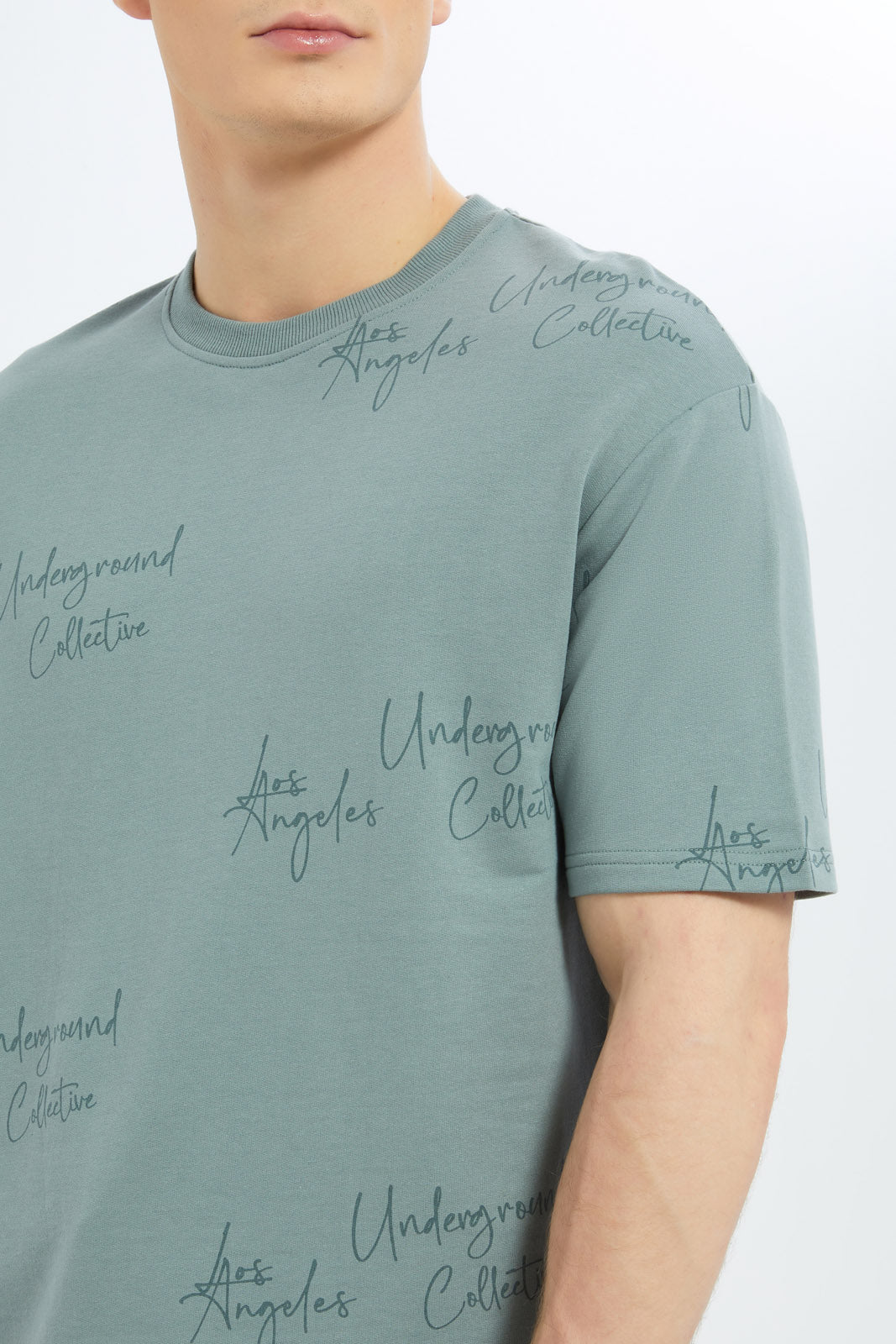 Redtag-Men-Sage-Green-Aop-Lounge-Shirt-Category:Sweatshirts,-Colour:Green,-Deals:New-In,-Dept:Menswear,-Filter:Men's-Clothing,-Men-Sweatshirts,-New-In-Men-APL,-Non-Sale,-S23C,-Section:Men--