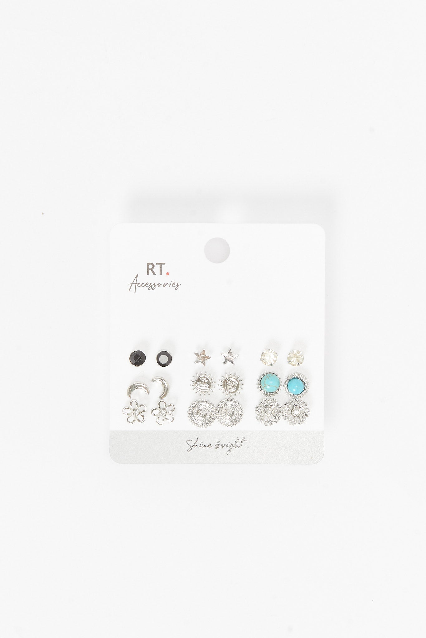 Redtag-Studs-Category:Jewellery,-Colour:Assorted,-Filter:Women's-Accessories,-New-In,-New-In-Women-ACC,-Non-Sale,-S23A,-Section:Women,-Women-Jewellery-Women-