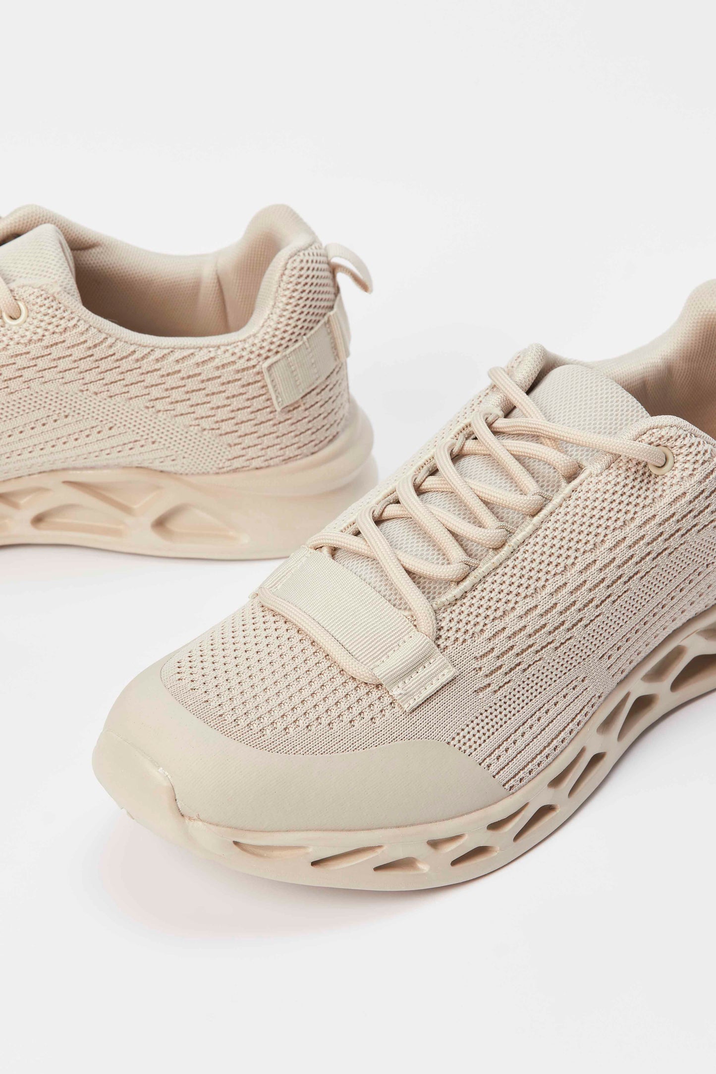 Redtag-Grey-3D-Sole-Sneaker-Category:Shoes,-Colour:Beige,-Deals:New-In,-Filter:Men's-Footwear,-Men-Trainers,-N/A,-New-In-Men-FOO,-Non-Sale,-S23A,-Section:Men-Men's-