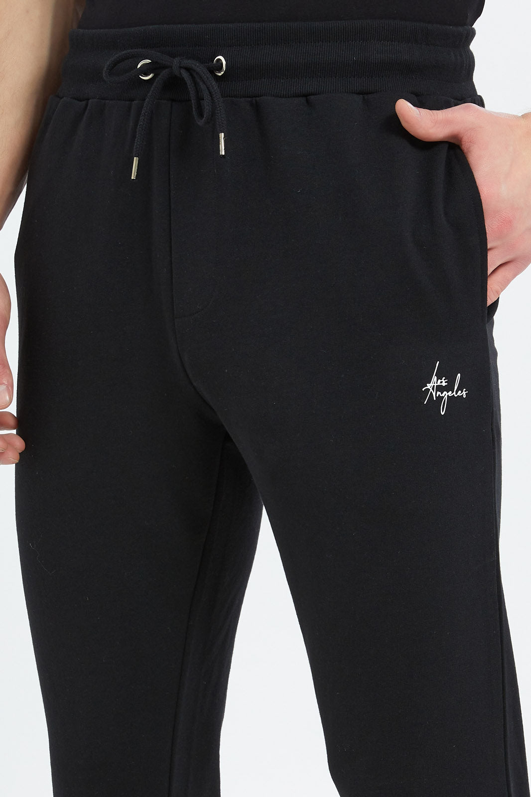 Redtag-Men-Black-Singature-Sweatpants-Category:Joggers,-Colour:Black,-Deals:New-In,-Dept:Menswear,-Filter:Men's-Clothing,-Men-Joggers,-New-In-Men-APL,-Non-Sale,-S23B,-Section:Men-Men's-