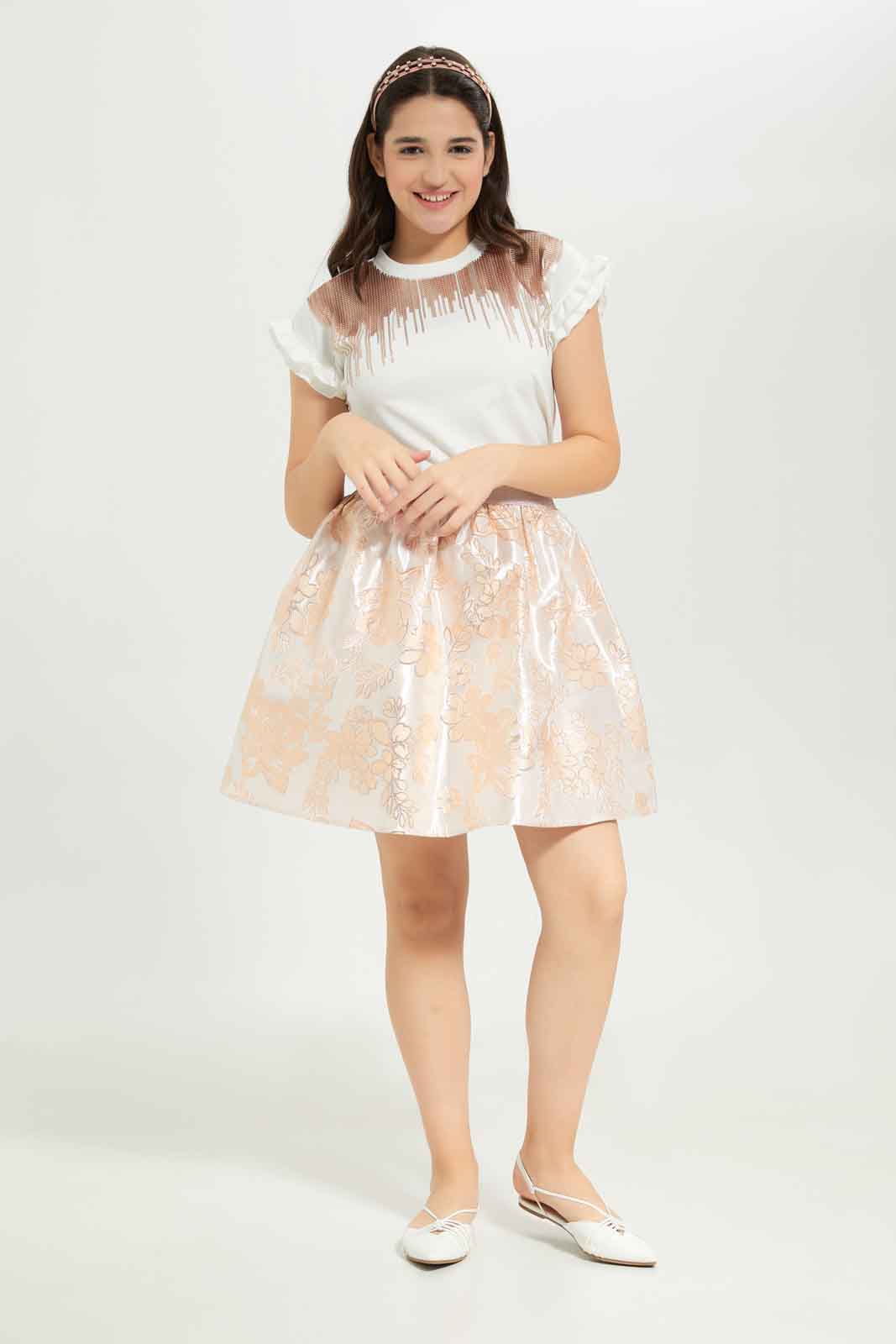 Redtag-Girls-White-Embellish-Top-Category:Blouses,-Colour:White,-Deals:New-In,-Dept:Girls,-EXE,-Filter:Senior-Girls-(8-to-14-Yrs),-GSR-Blouses,-New-In-GSR-APL,-Non-Sale,-S23B,-Section:Girls-(0-to-14Yrs)-Senior-Girls-9 to 14 Years