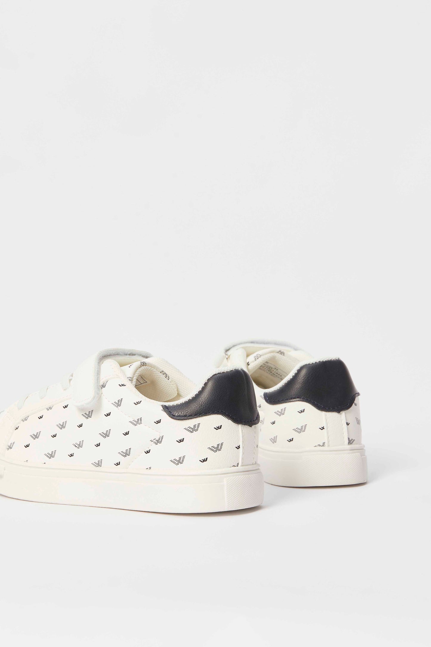 Redtag-White-All-Over-Print-Sneakers-BOY-Sandals,-Category:Shoes,-Colour:White,-Deals:New-In,-Filter:Boys-Footwear-(3-to-5-Yrs),-N/A,-New-In-BOY-FOO,-Non-Sale,-S23A,-Section:Boys-(0-to-14Yrs)-Boys-3 to 5 Years