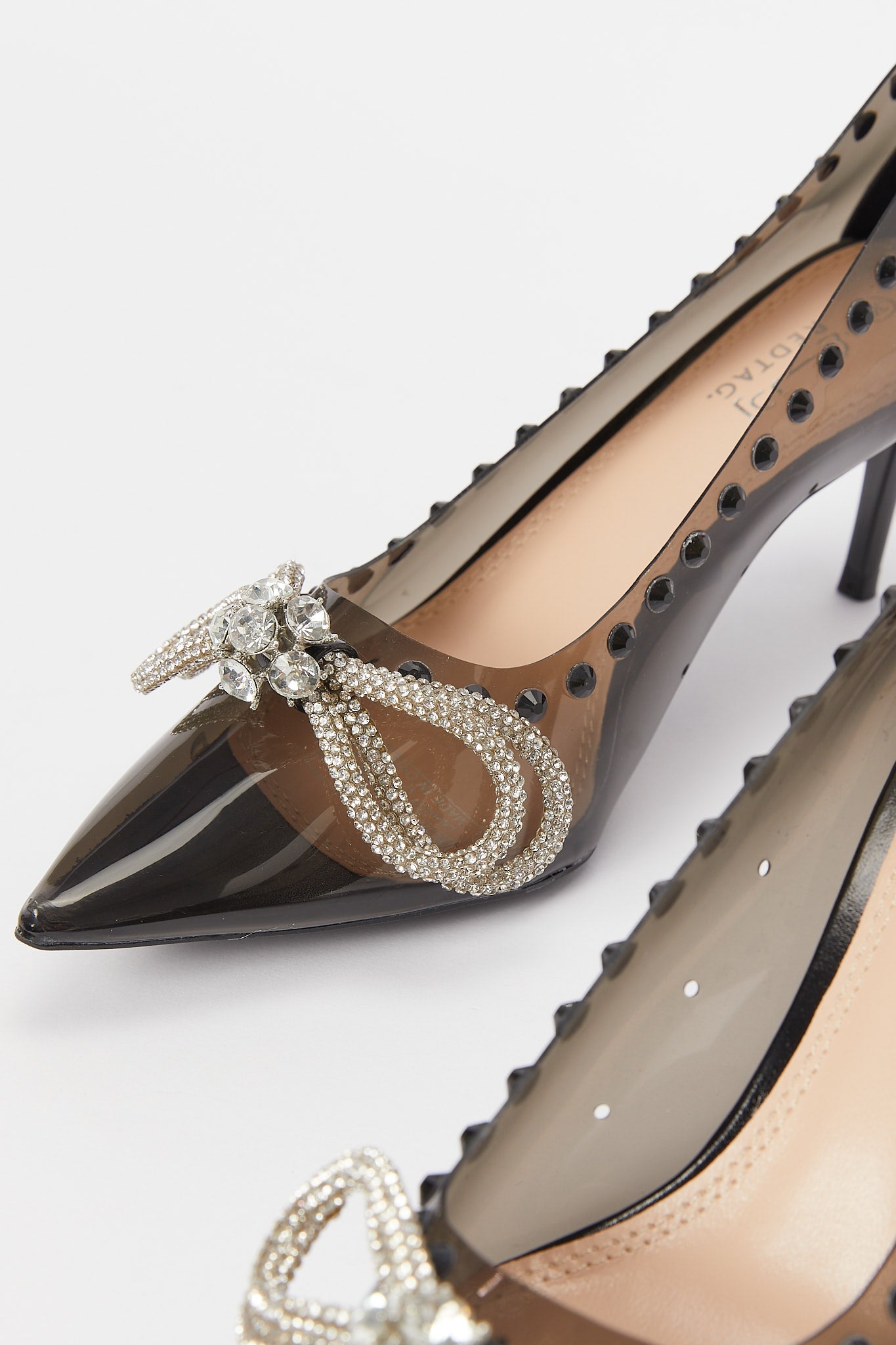 Redtag-Black-Vinyl-Embellished-Court-Category:Shoes,-Colour:Black,-Deals:New-In,-Filter:Women's-Footwear,-H1:FOO,-H2:LAD,-H3:SHO,-H4:FOS,-New-In-Women-FOO,-Non-Sale,-Promo:RMD,-RMD,-S23B,-Season:S23B,-Section:Women,-Women-Formal-Shoes-Women's-