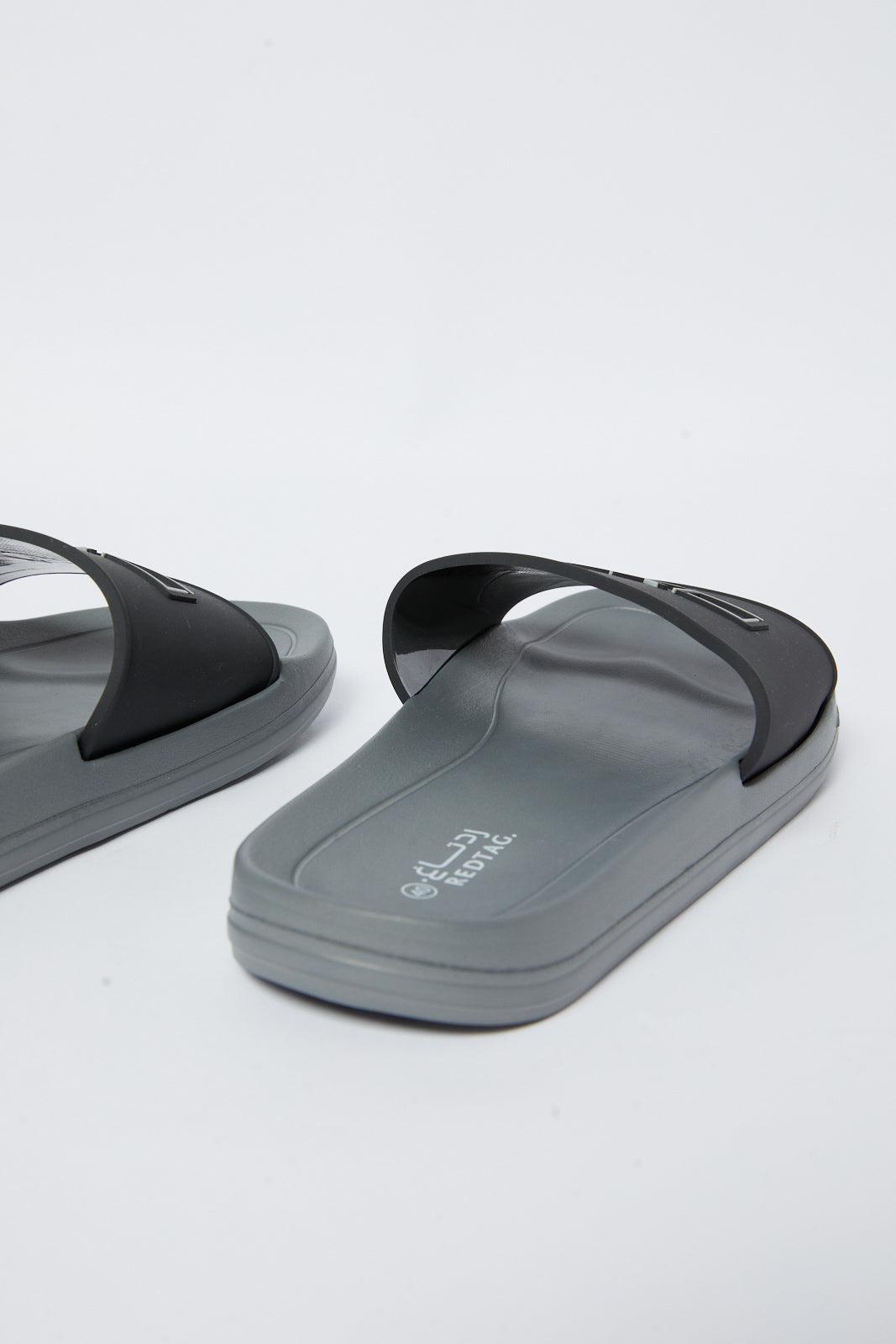 Redtag-Black-Embosed-Slide-Category:Shoes,-Colour:Black,-Deals:New-In,-Filter:Men's-Footwear,-Men-Flip-Flops,-N/A,-New-In-Men-FOO,-Non-Sale,-S23A,-Section:Men-Men's-