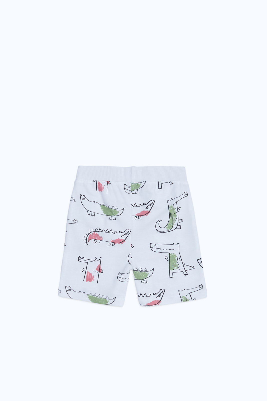 Redtag-Boys-White-Croc-Printed-Active-Shorts-Category:Shorts,-Colour:White,-Deals:New-In,-Dept:Boys,-Filter:Infant-Boys-(3-to-24-Mths),-H1:KWR,-H2:INB,-H3:SPW,-H4:AST,-INB-Shorts,-New-In-INB-APL,-Non-Sale,-S23C,-Season:S23C,-Section:Boys-(0-to-14Yrs),-TBL-Infant-Boys-3 to 24 Months